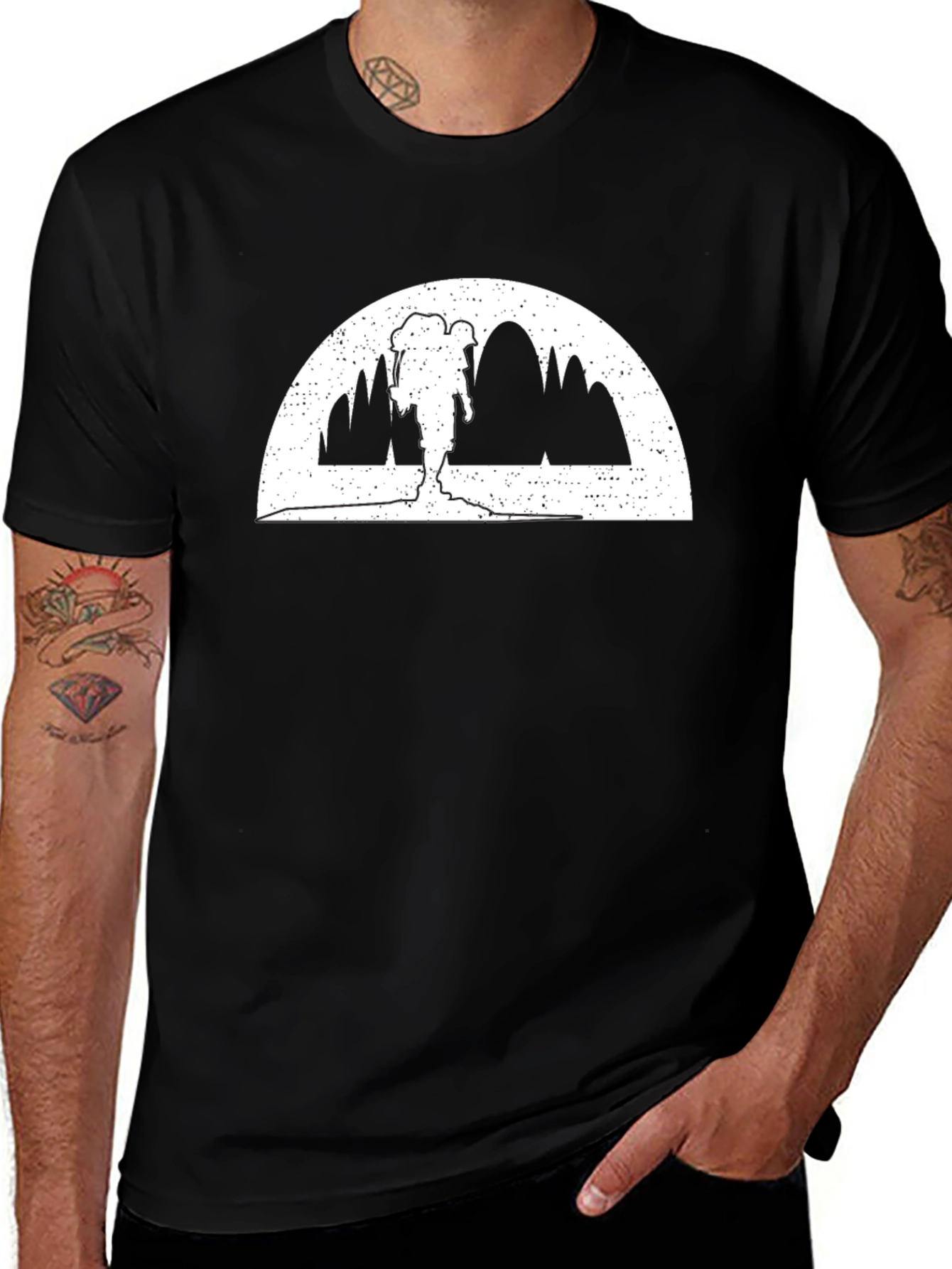 Variant 9 of Black Hiking T-Shirt