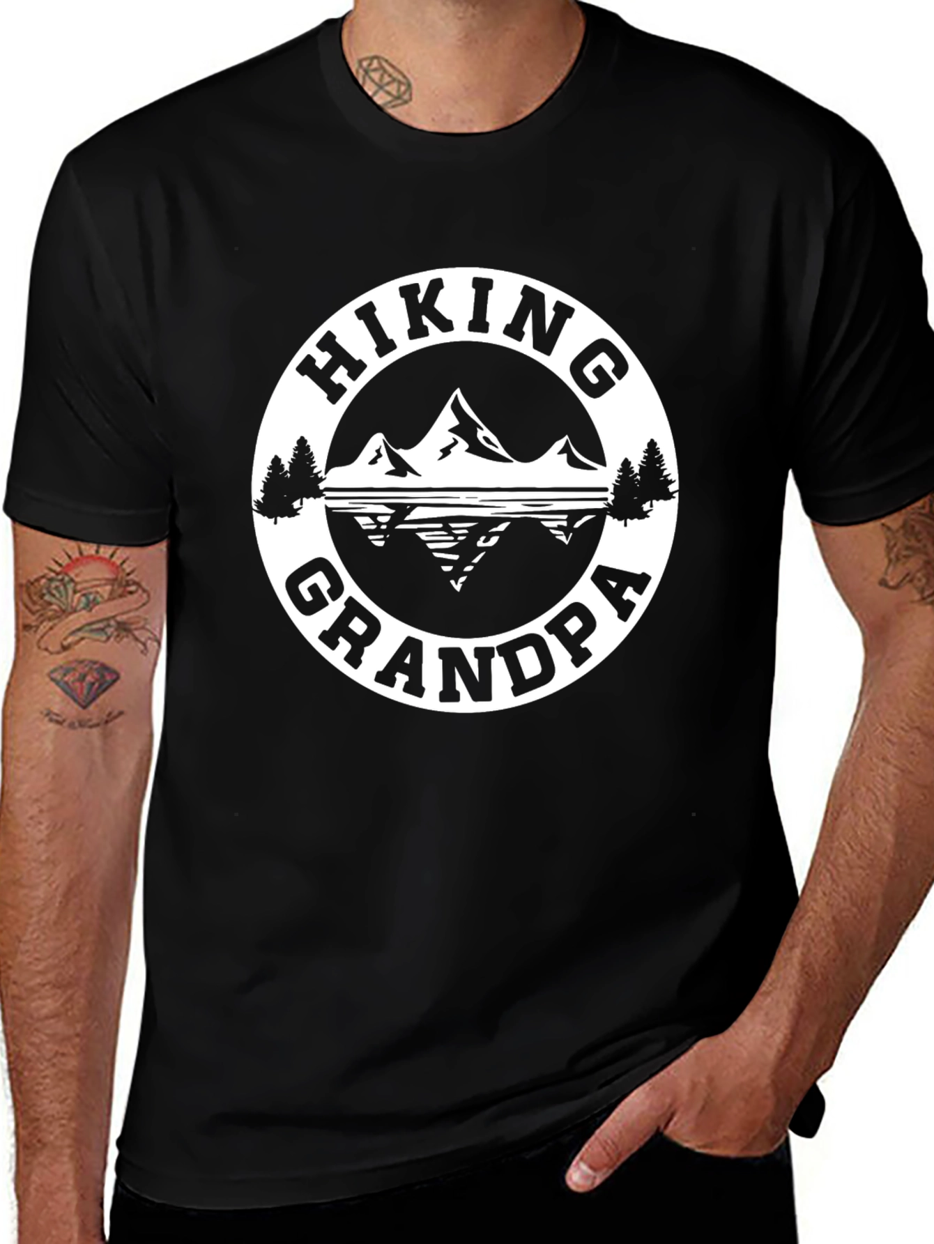 Hiking Grandpa Graphic Tee - Outdoor Adventure Shirt