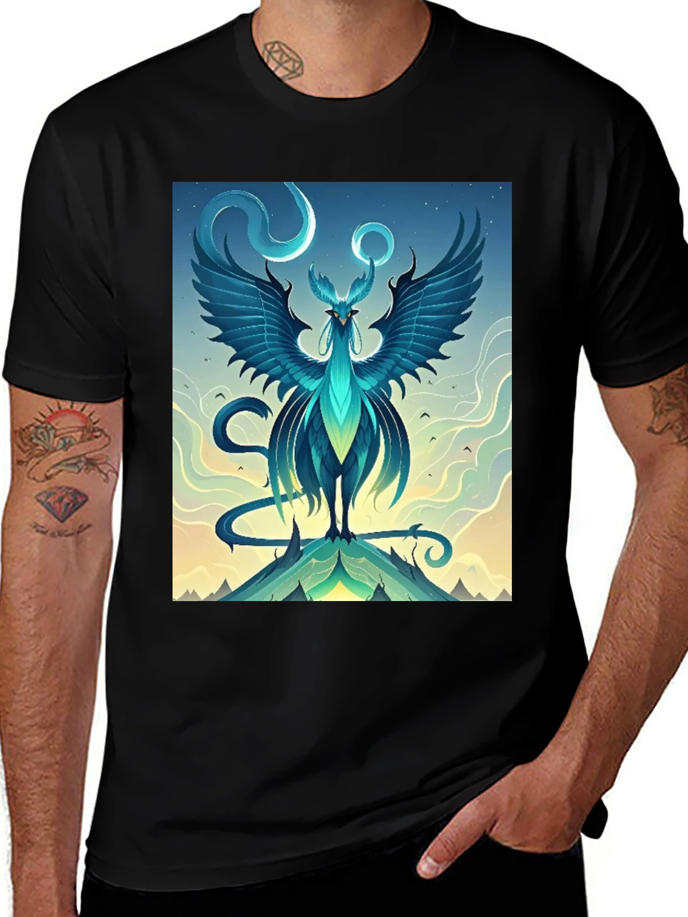 Variant 8 of Mystical Phoenix Graphic Tee