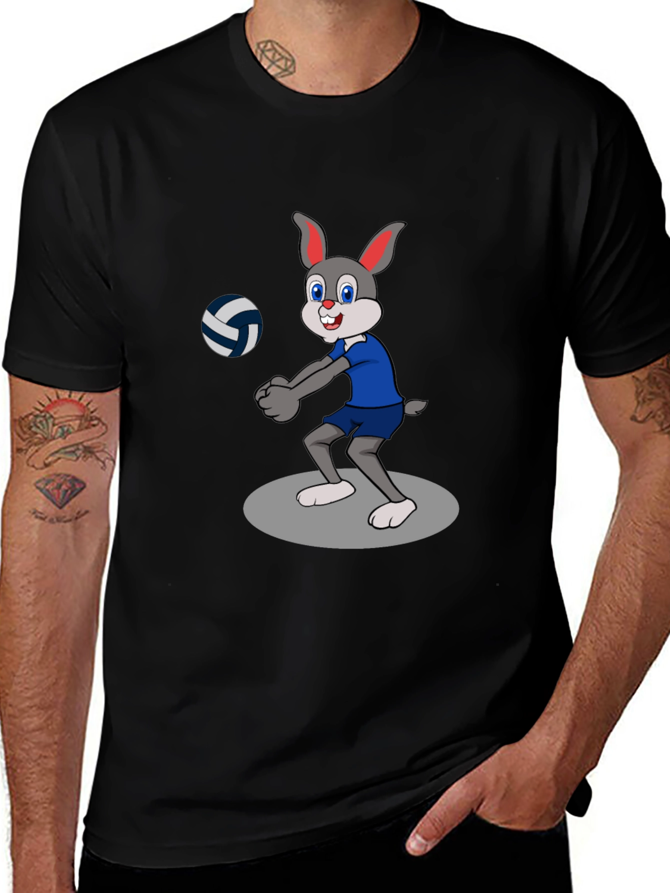 Variant 10 of Bunny Volleyball T-Shirt