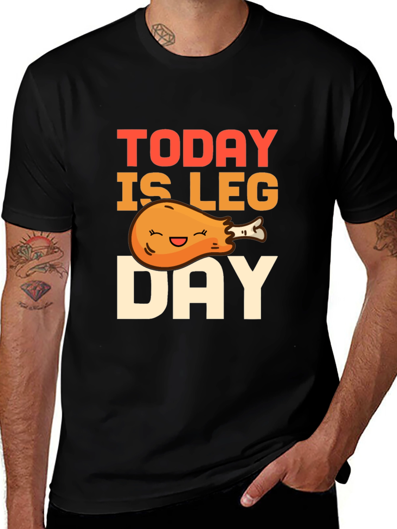 Variant 11 of Today is Leg Day T-Shirt - Funny Workout Tee