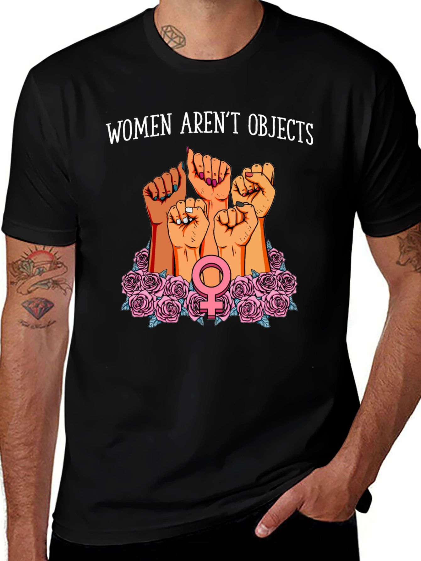 Variant 16 of Feminist Empowerment T-Shirt - Women Aren't Objects