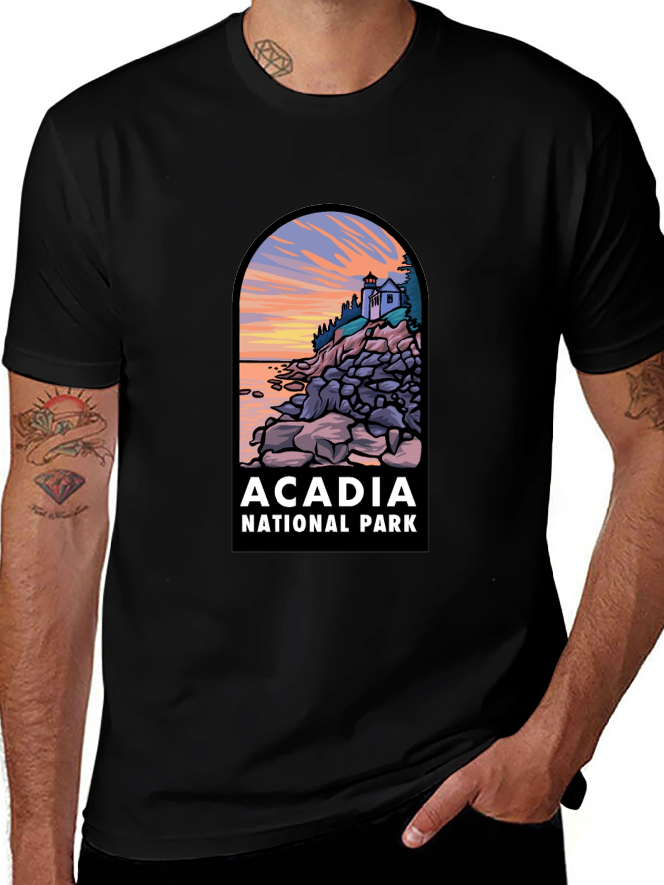Acadia National Park T-Shirt - Landscape Graphic Tee