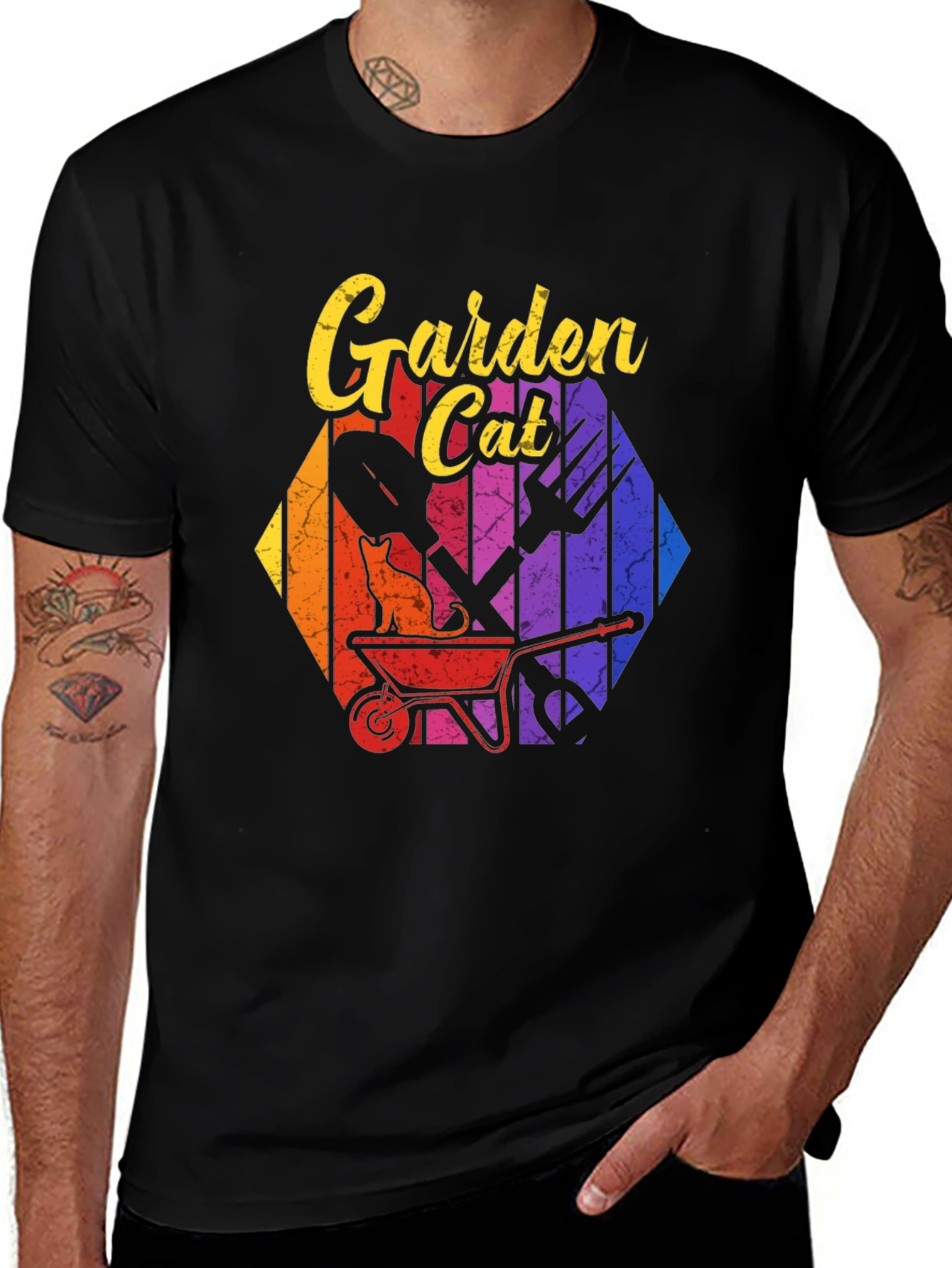 Variant 7 of Garden Cat T-Shirt - Gardening Lover Tee