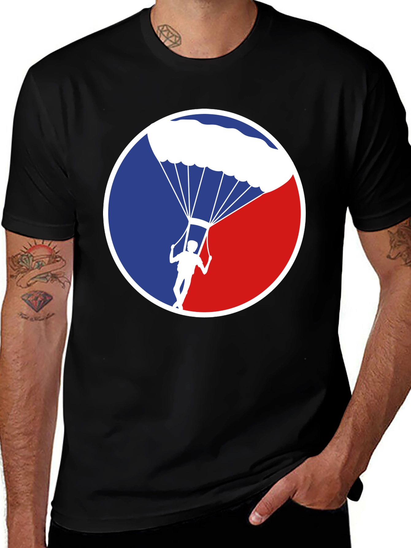 Variant 25 of Parachute Graphic Tee - Skydiving T-Shirt