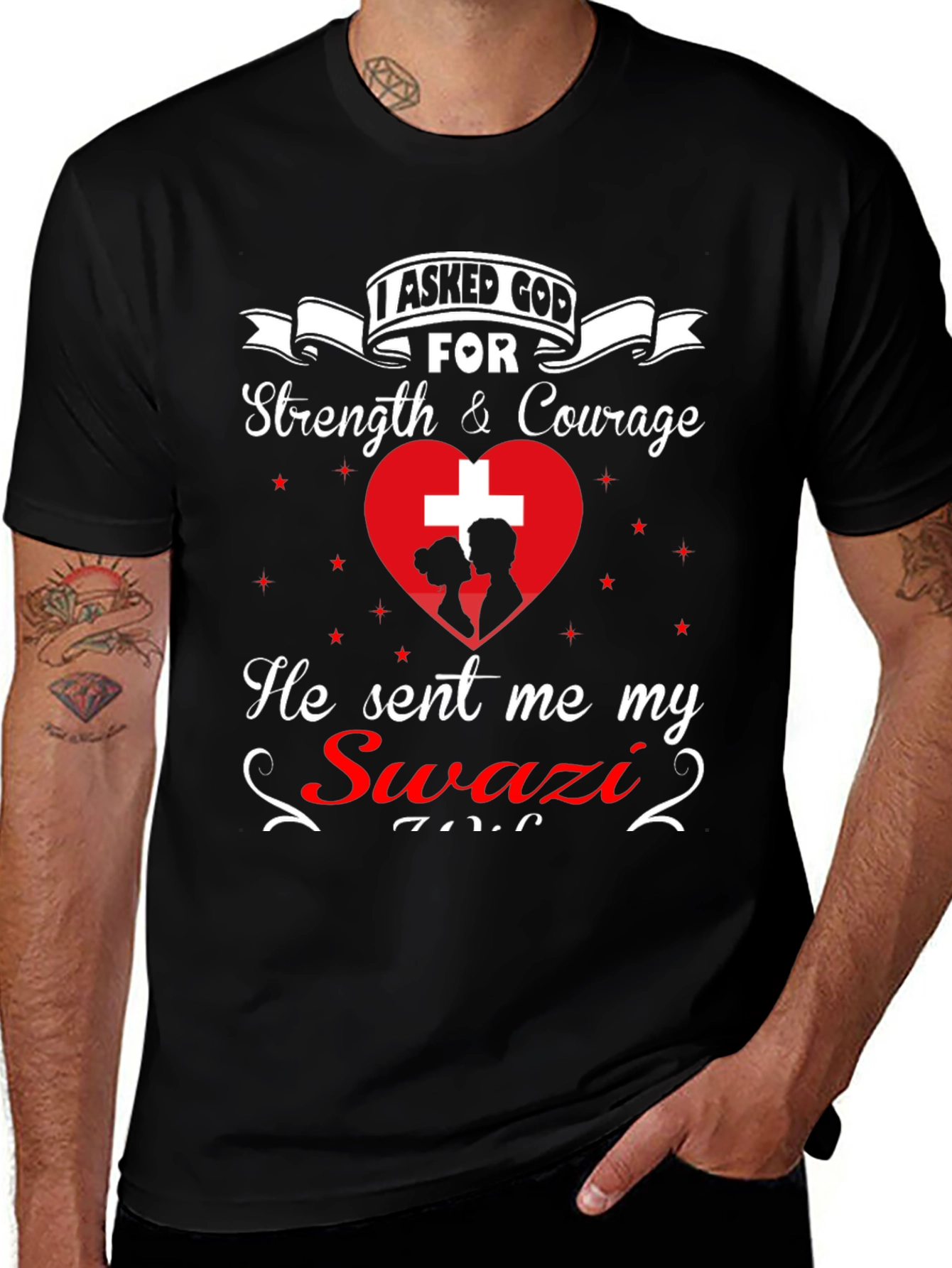 Variant 12 of I Asked God For Swazi T-Shirt