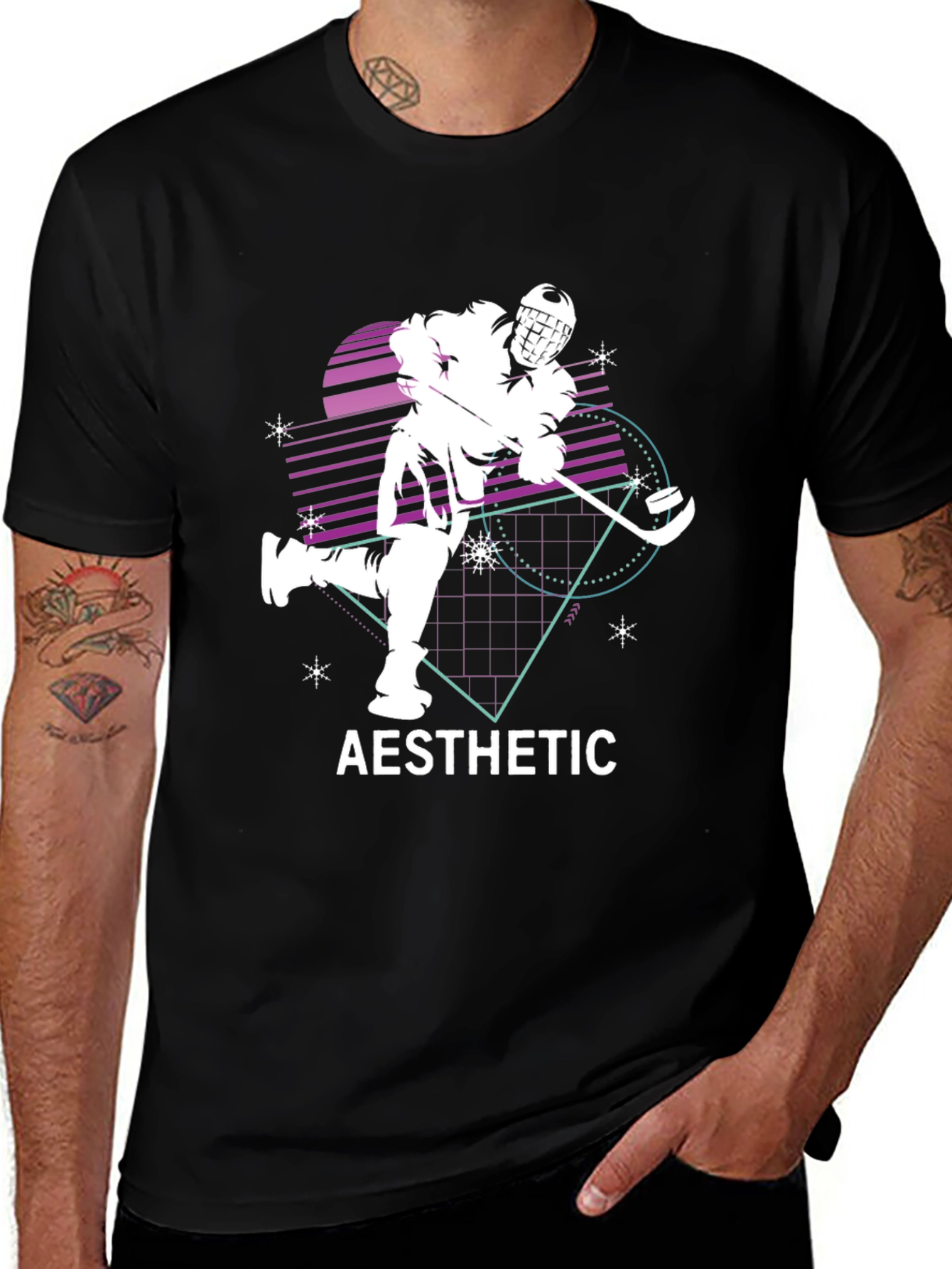 Variant 26 of Aesthetic Hockey Graphic Tee