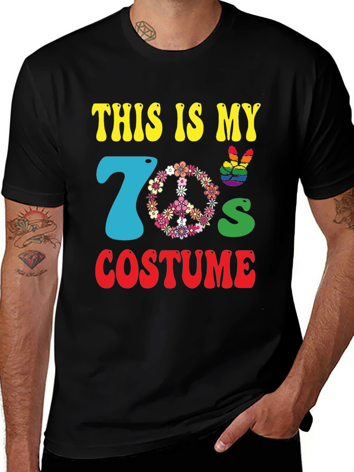 70s Costume T-Shirt - Retro Hippie Style