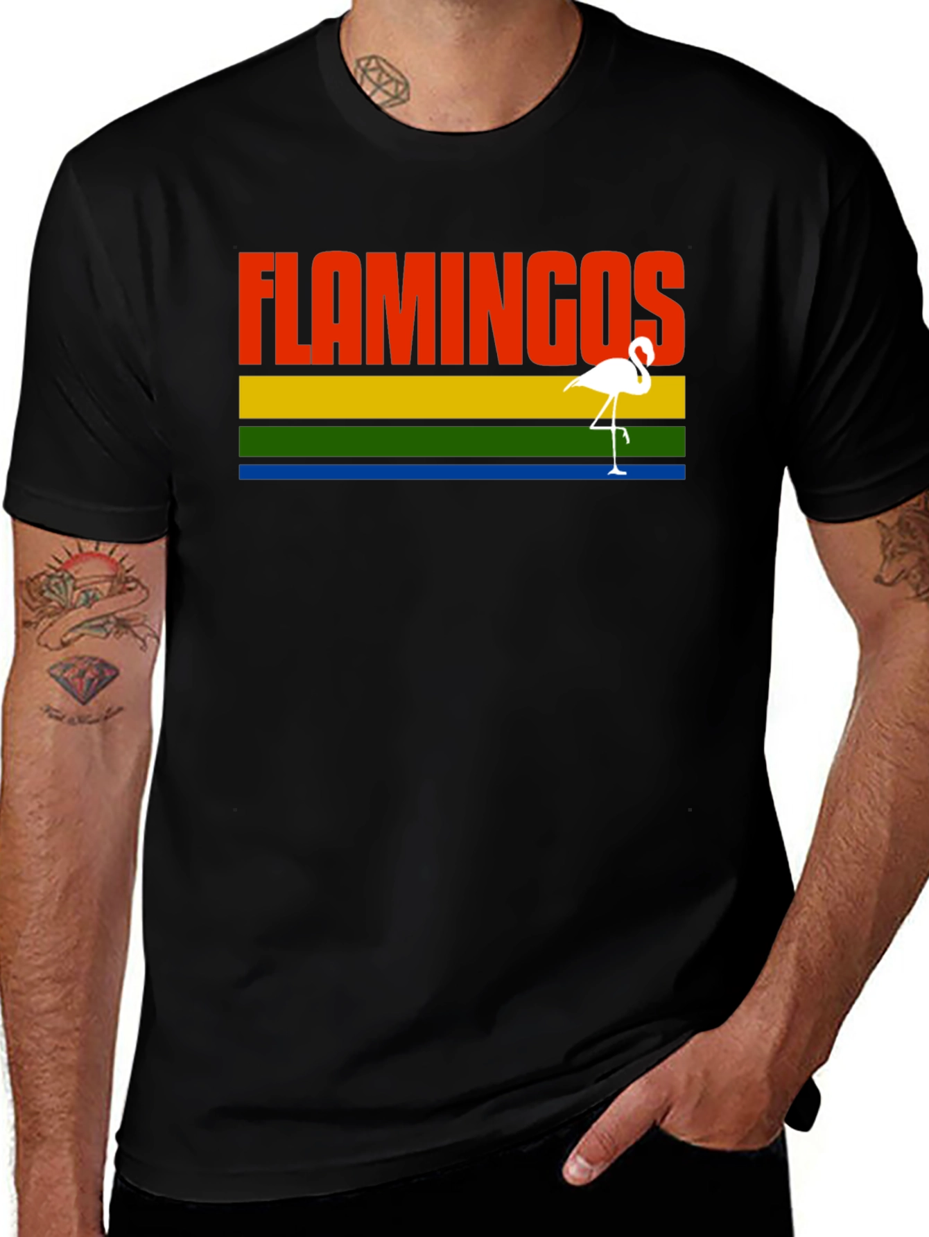 Variant 20 of Flamingos Graphic Tee - Retro Style