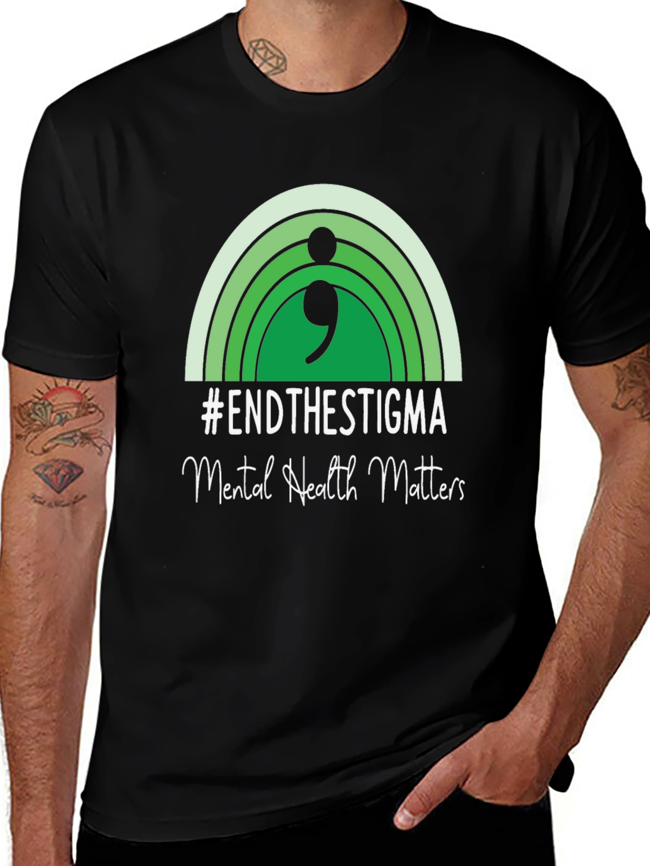 End The Stigma Mental Health Matters T-Shirt
