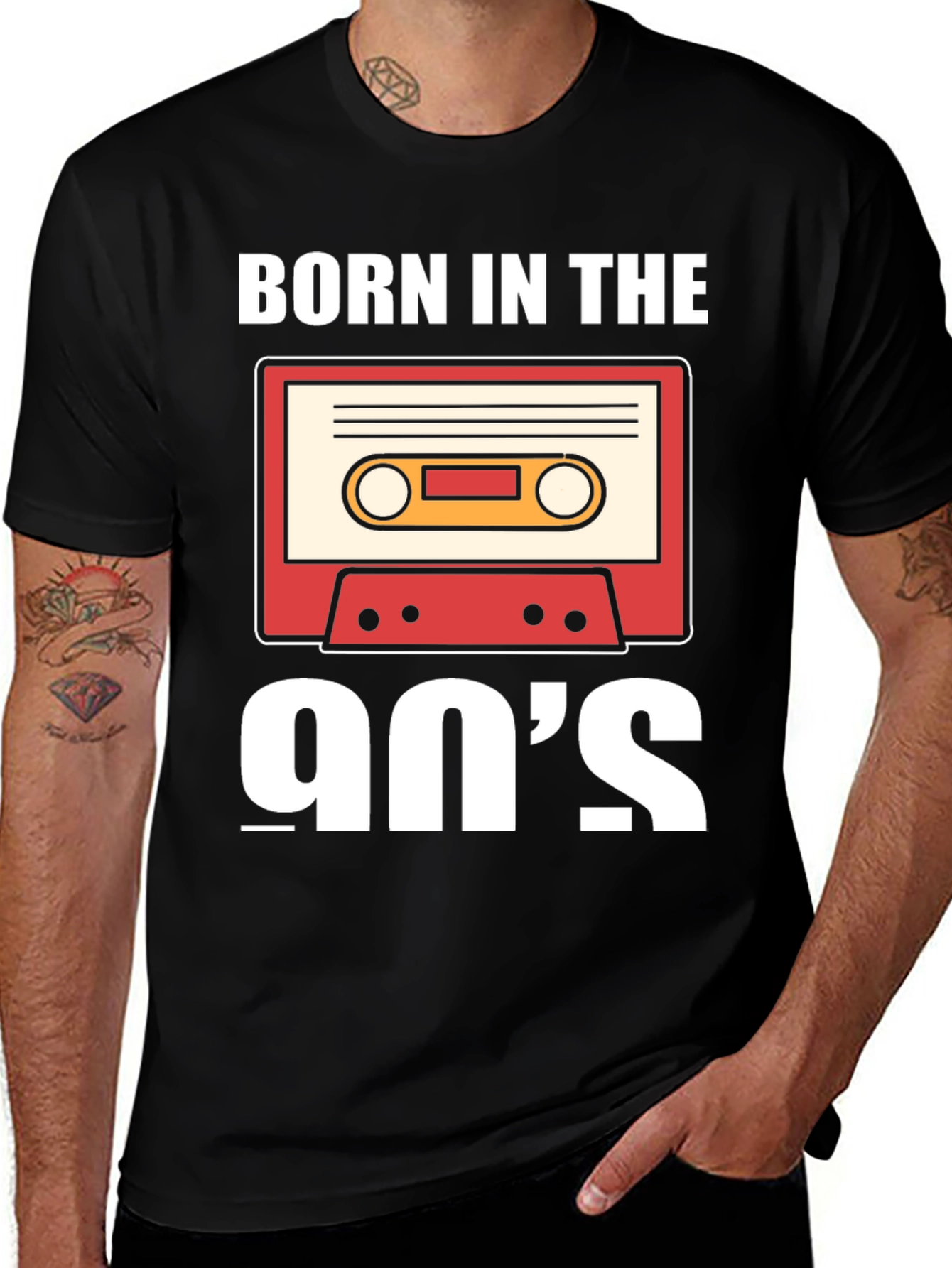 Born in the 90's Cassette Tape Graphic T-Shirt