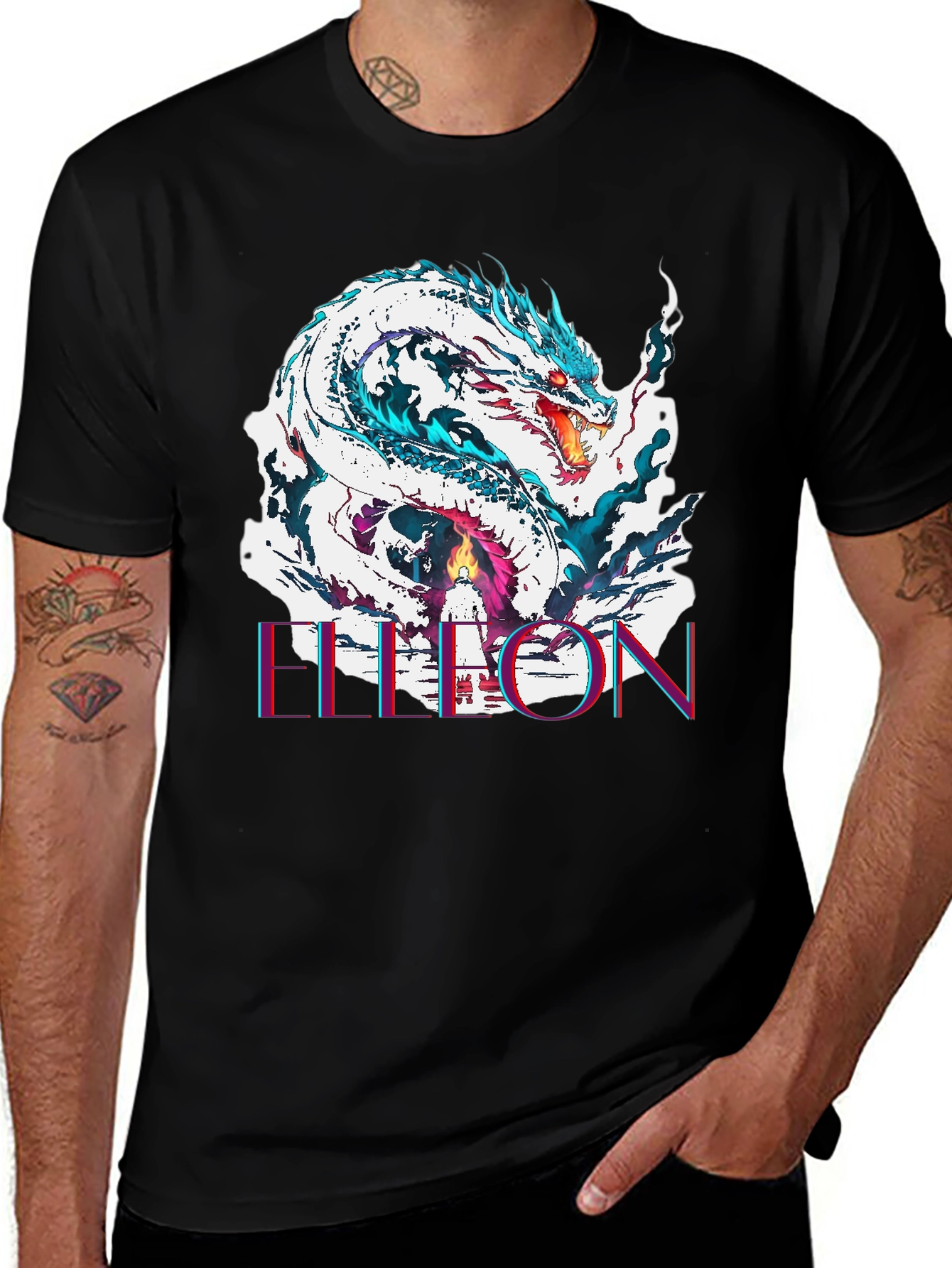 Variant 3 of Dragon Graphic Tee - EEEON Design