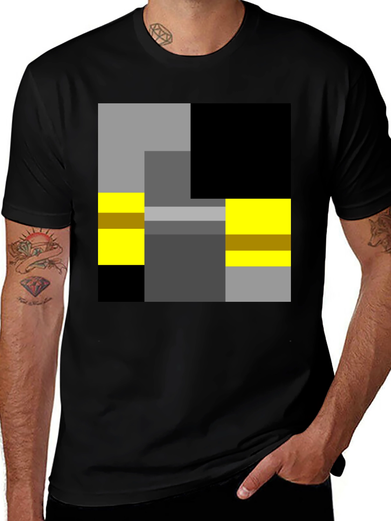 Variant 29 of Abstract Geometric Block T-Shirt