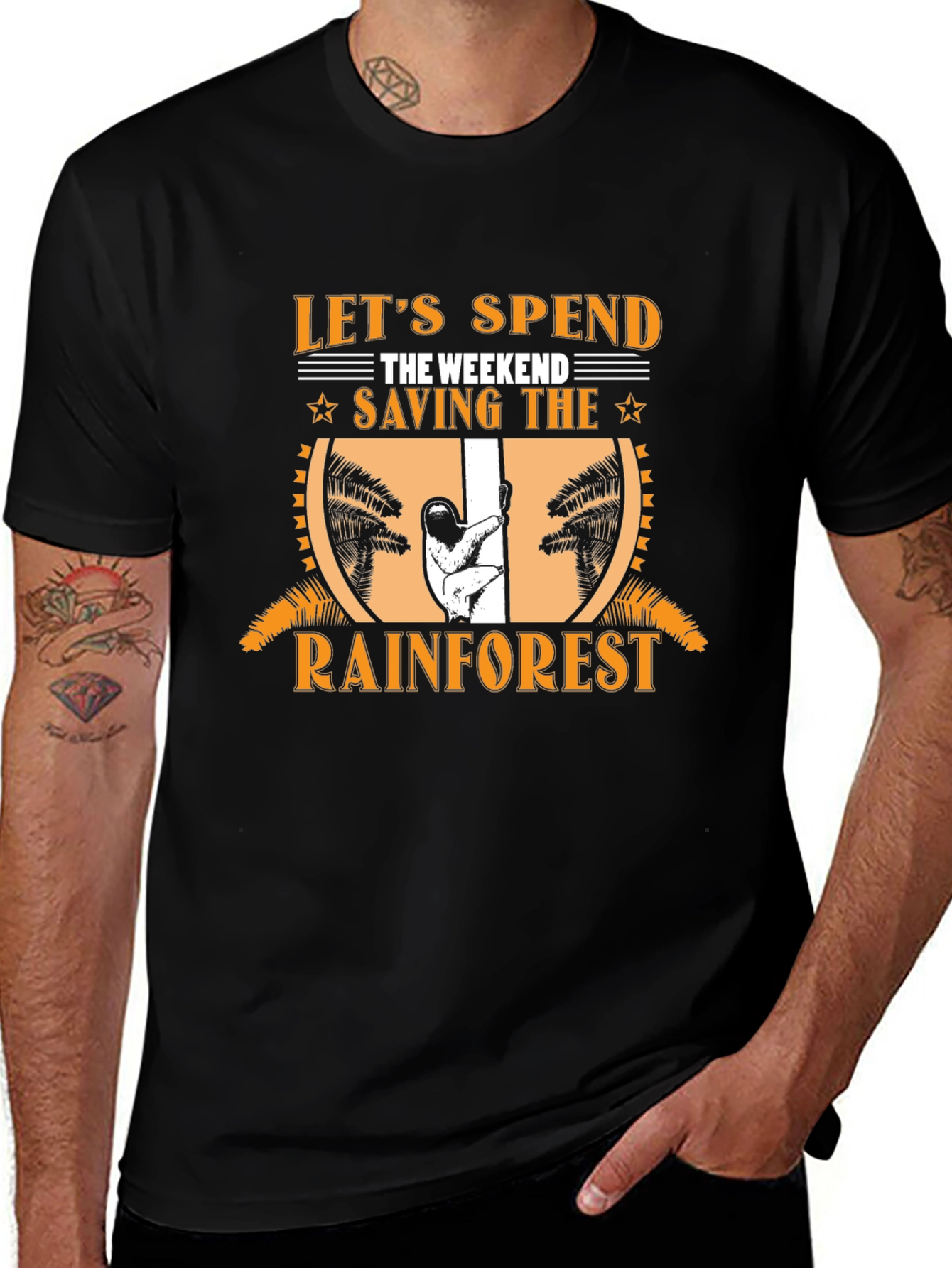 Variant 4 of Save the Rainforest Graphic T-Shirt