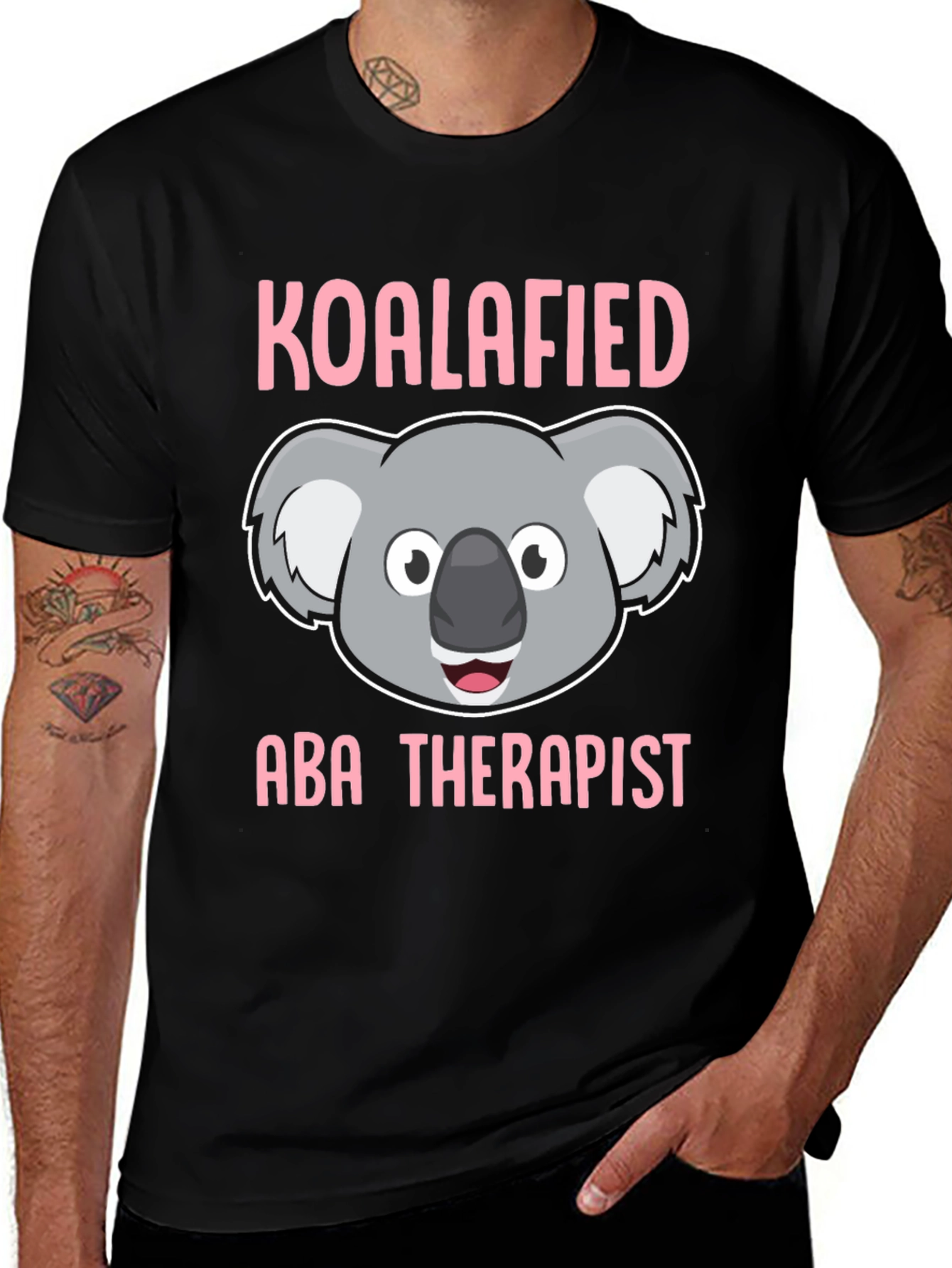 Koalafied ABA Therapist T-Shirt Funny Cute Koala