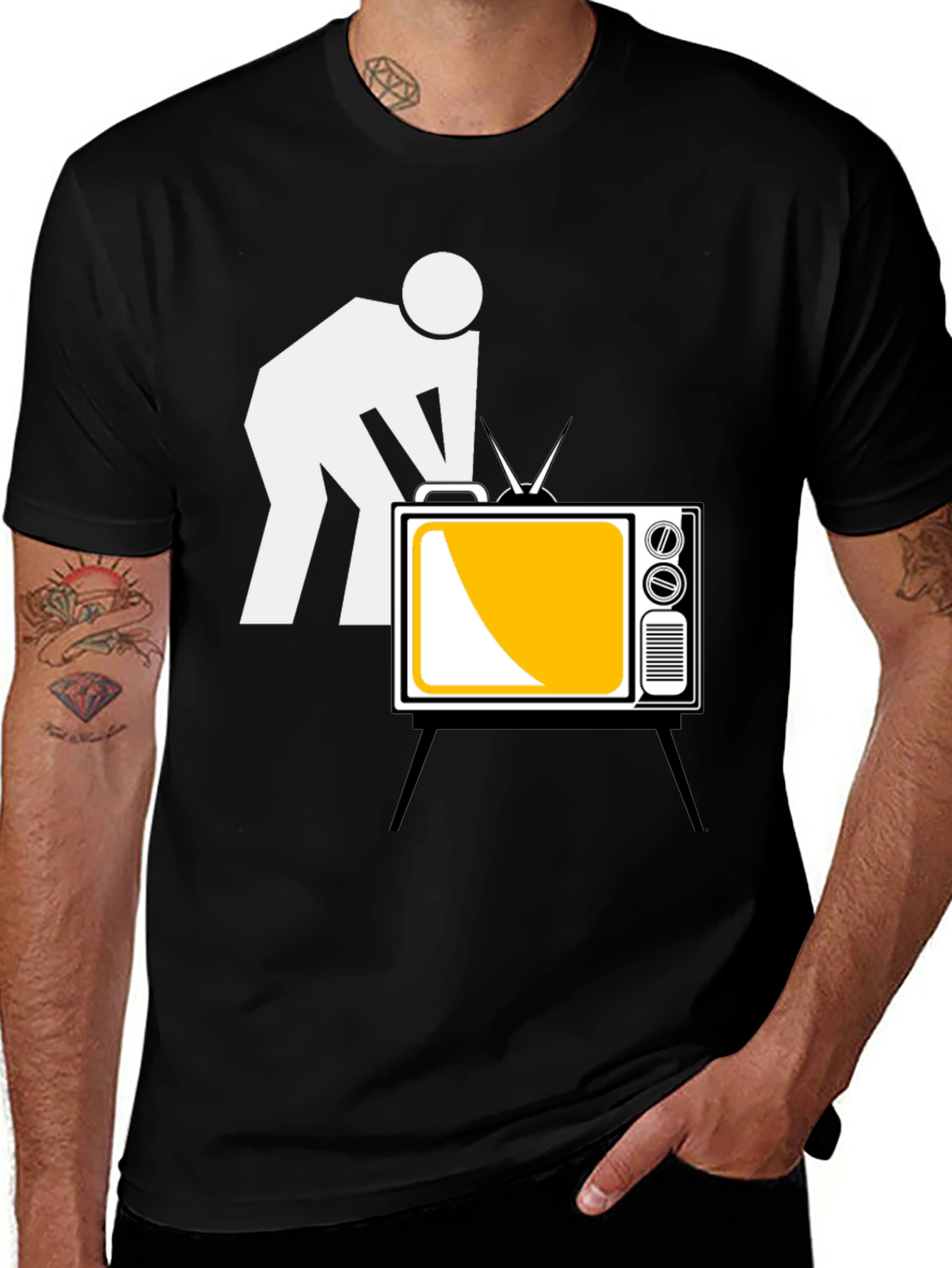Variant 16 of Funny TV Repair Humor Graphic T-Shirt