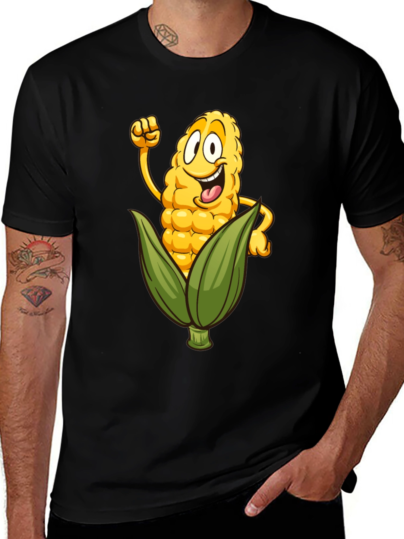 Variant 14 of Funny Corn Cartoon T-Shirt