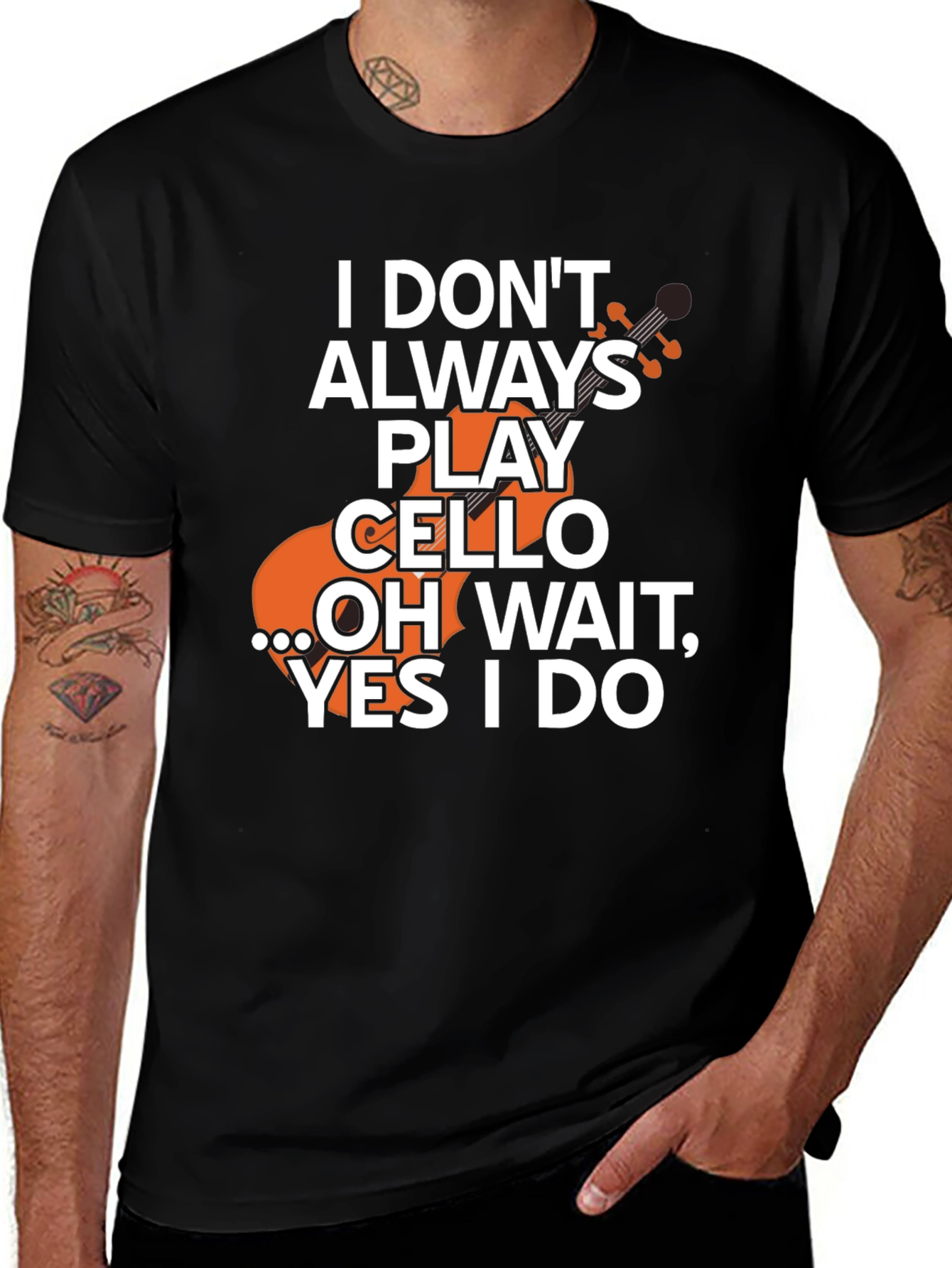 Variant 21 of Cello Player T-Shirt - Funny Musician Tee