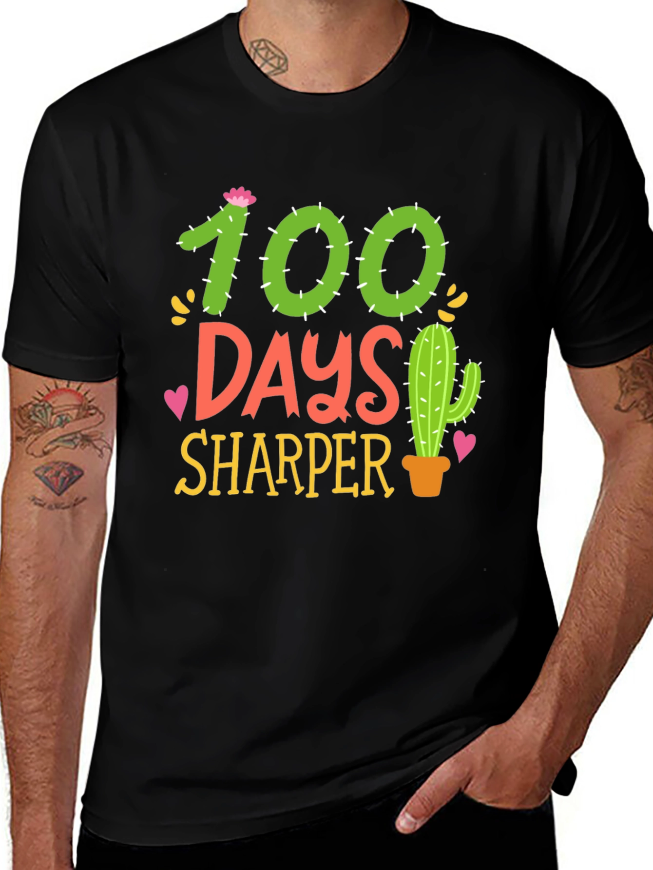 100 Days Sharper Cactus T-Shirt