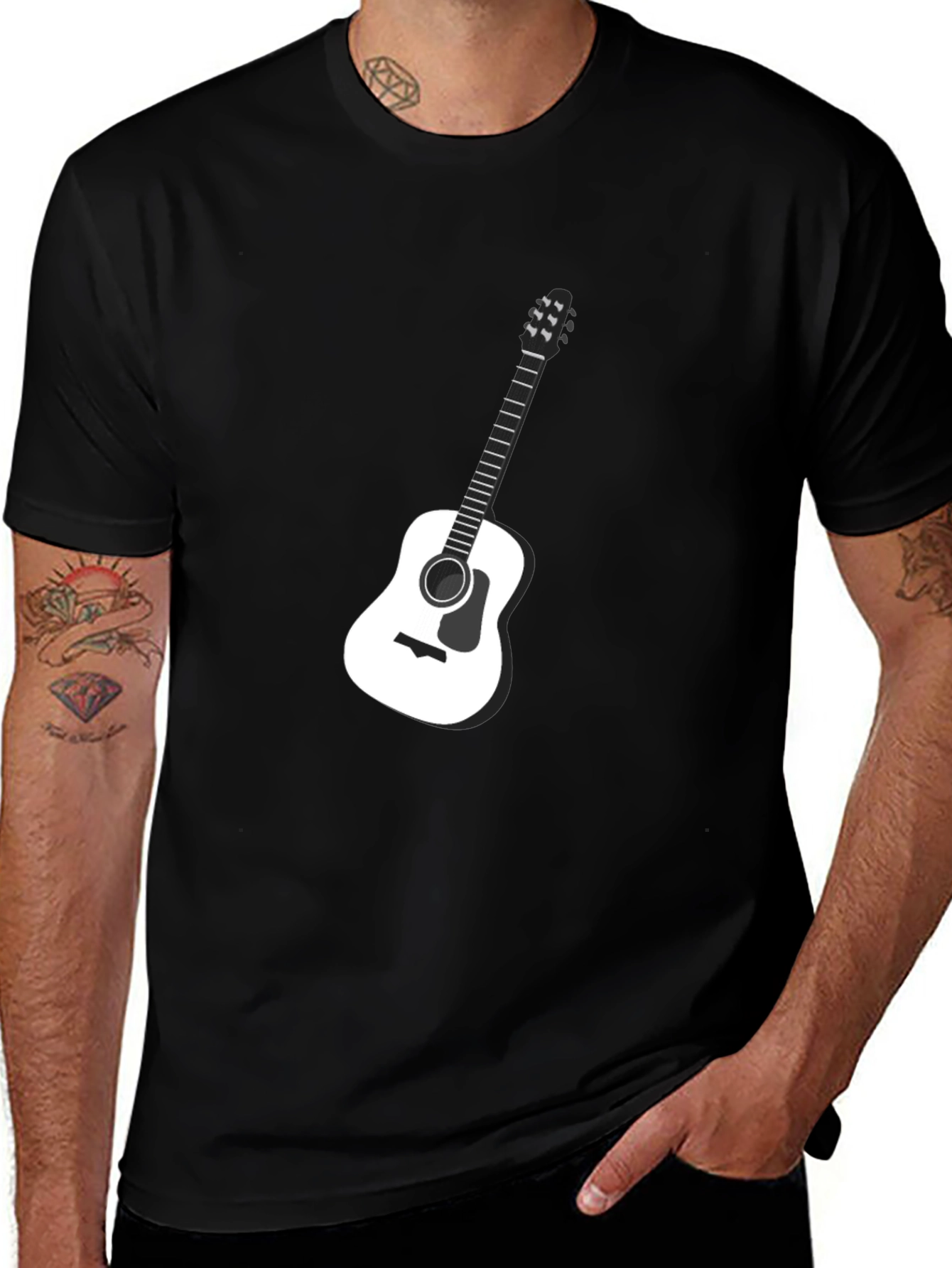 Variant 19 of Guitar Graphic Tee - Musician T-Shirt