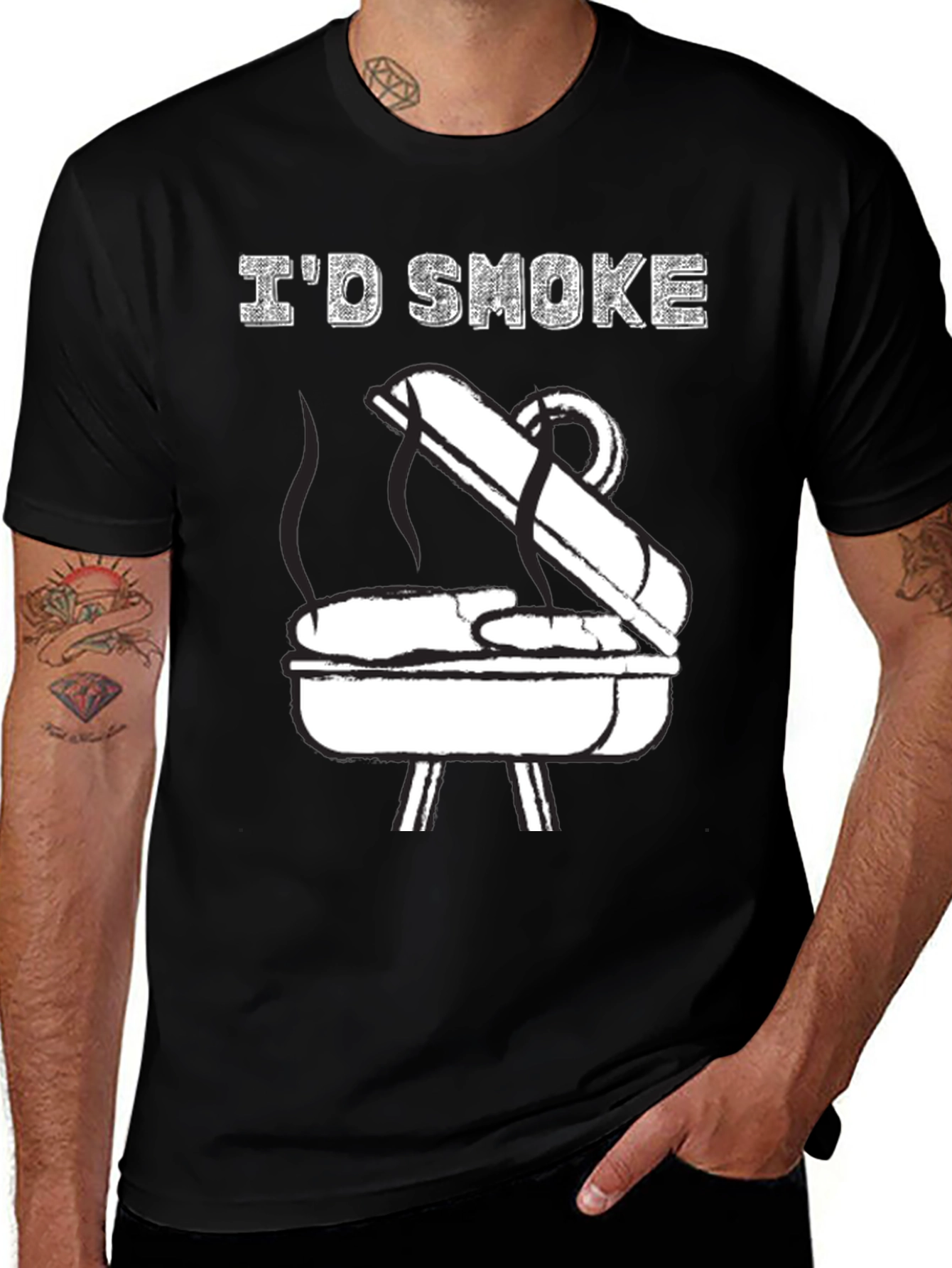 I'd Smoke BBQ T-Shirt - Grill Master Tee