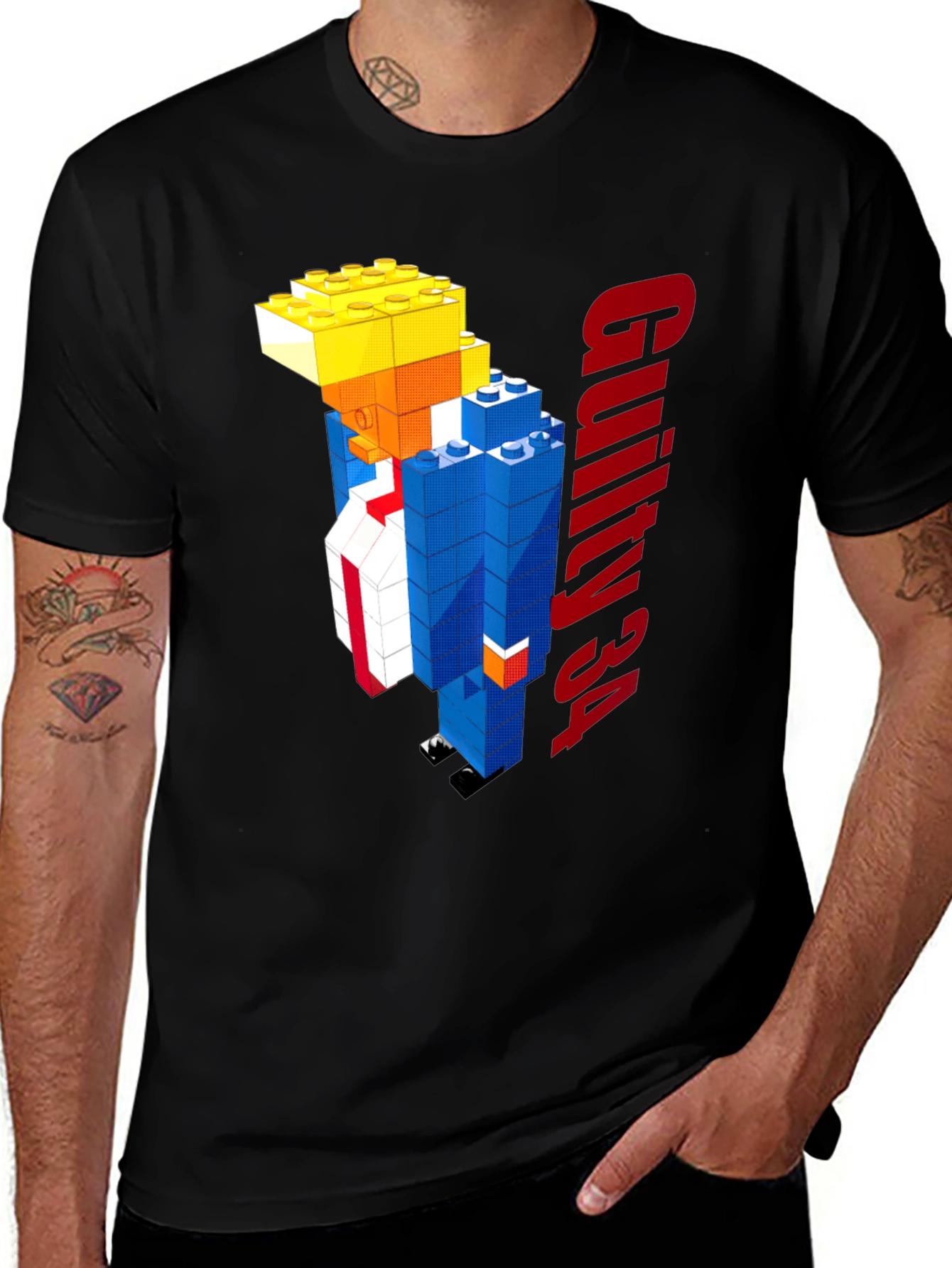 Variant 21 of Guilty 34 Lego Style T-Shirt