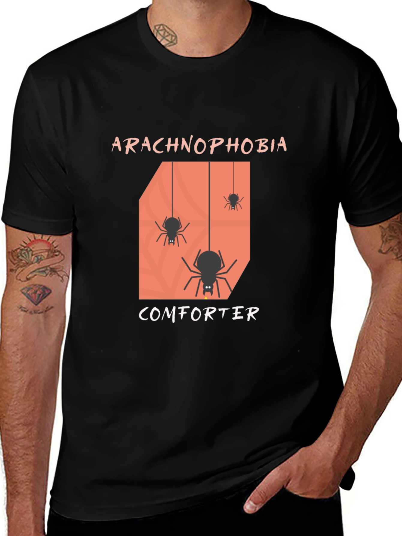 Variant 30 of Arachnophobia Comforter T-Shirt - Funny Spider Tee