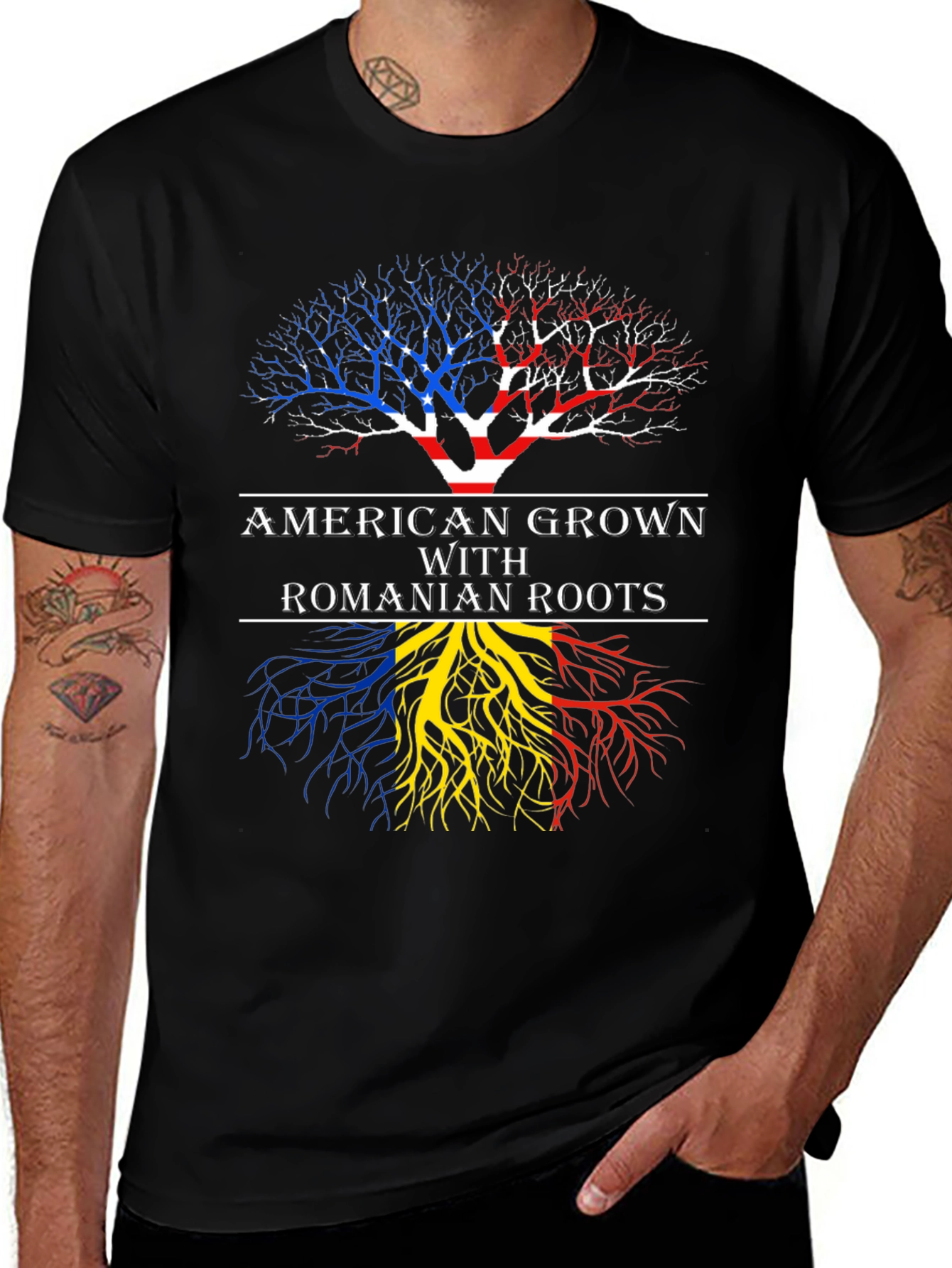 American Grown Romanian Roots T-Shirt