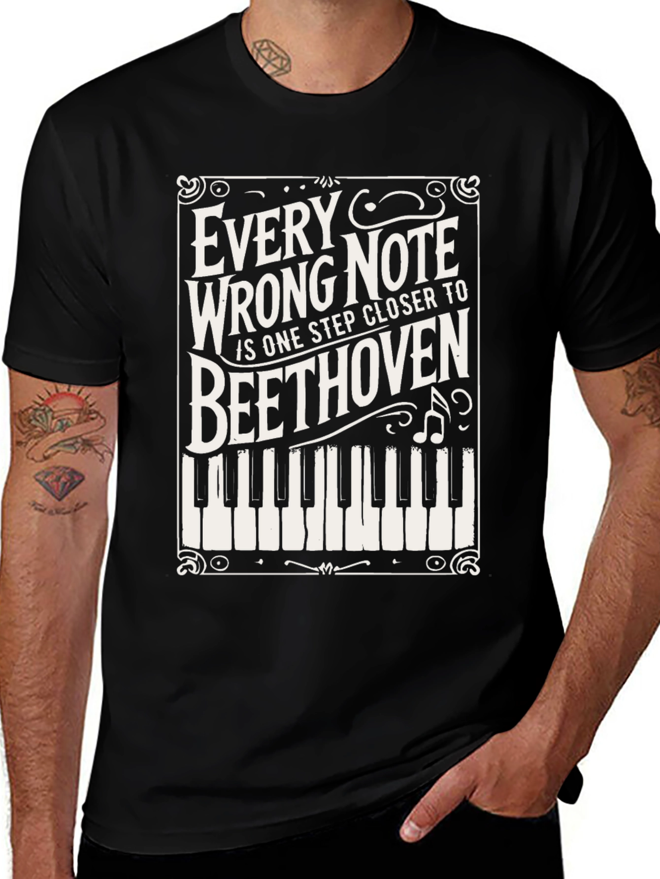Variant 24 of Every Wrong Note Beethoven T-Shirt