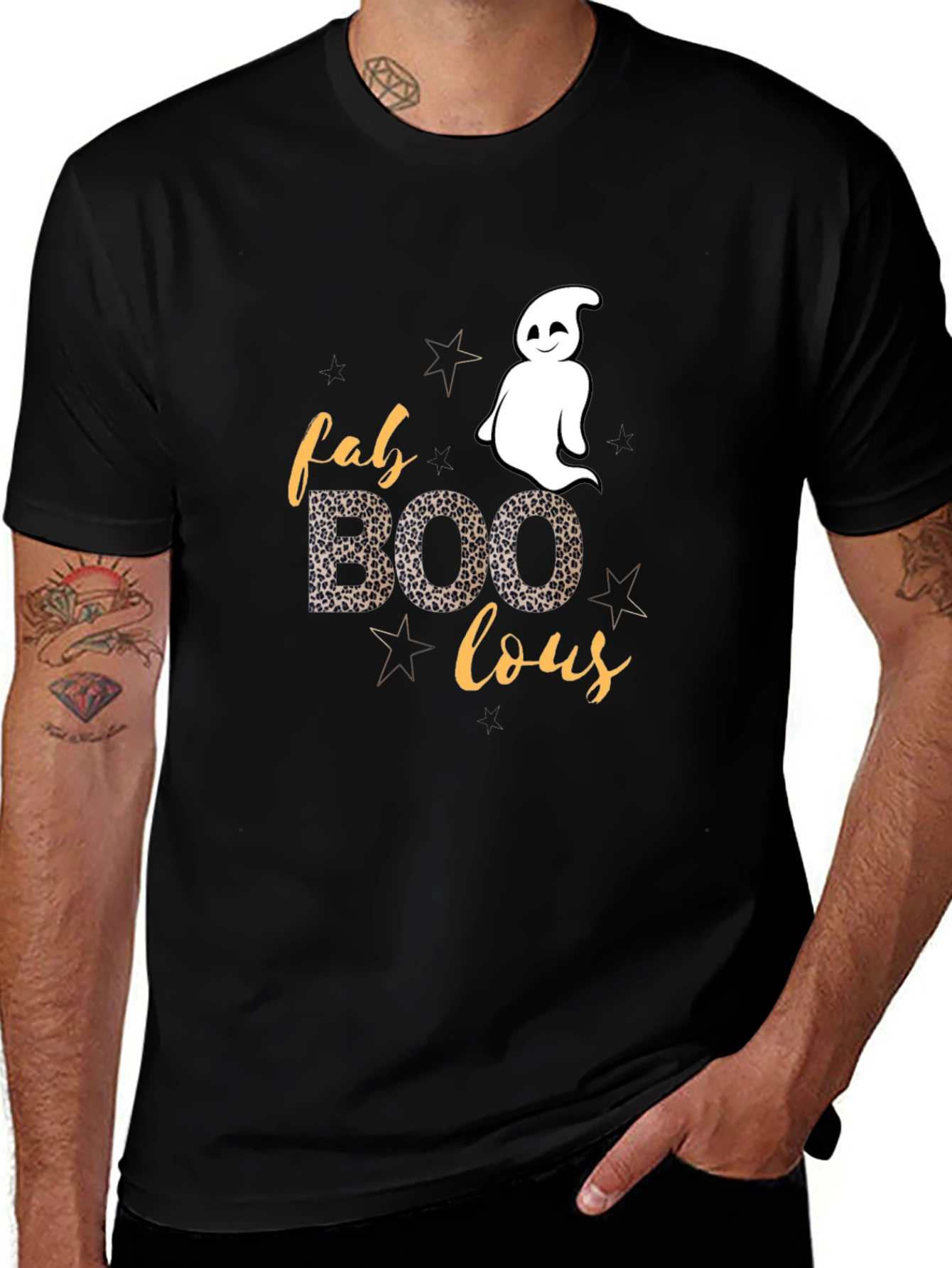 Variant 7 of Fab BOO Lous Black T-Shirt
