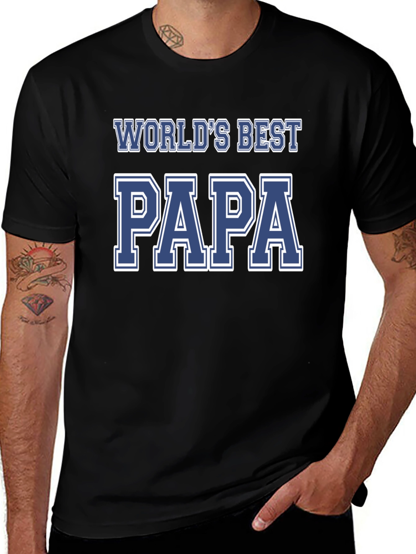 World's Best Papa T-Shirt - Father's Day Gift