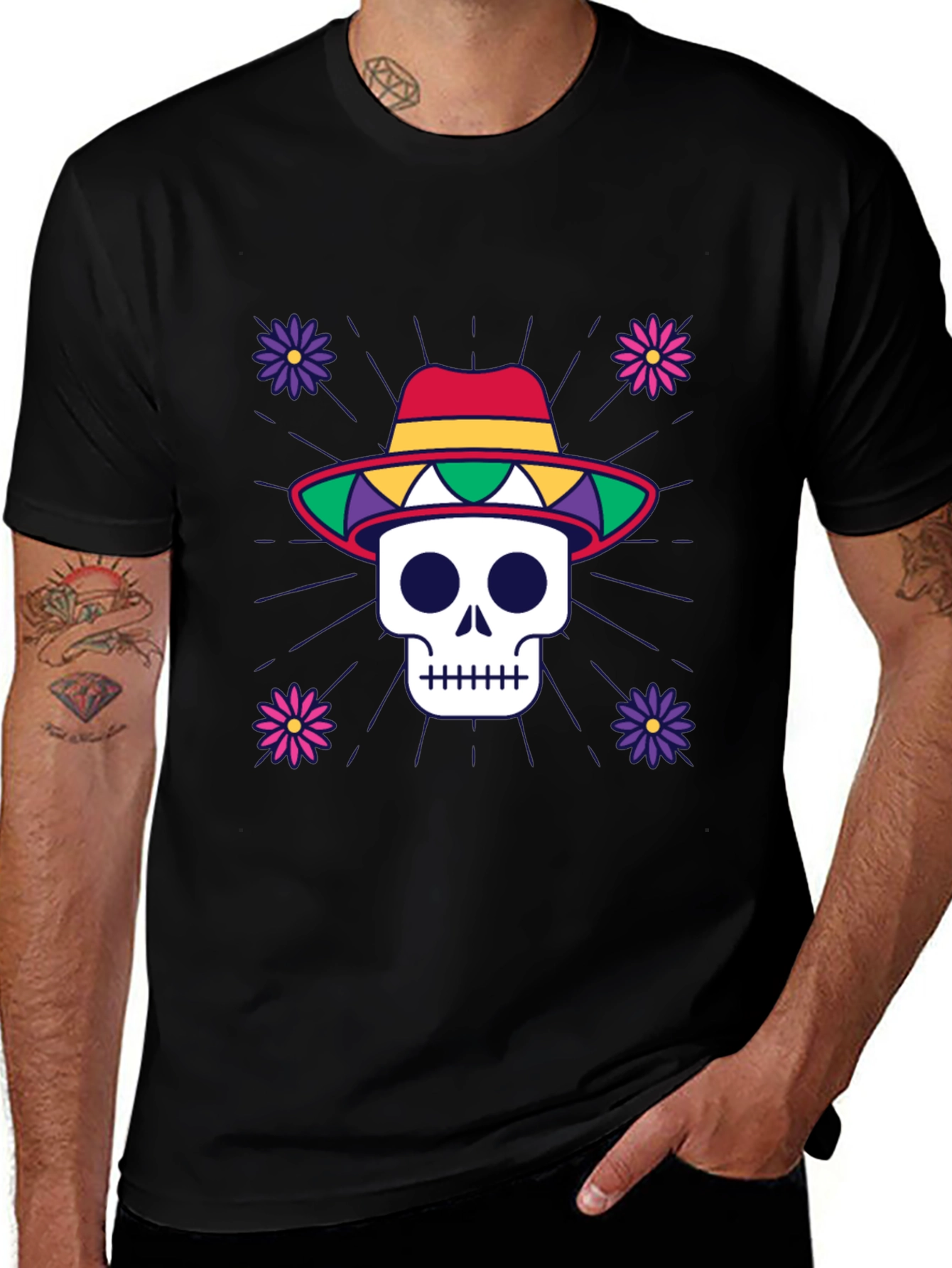 Dia de los Muertos Skull Tee