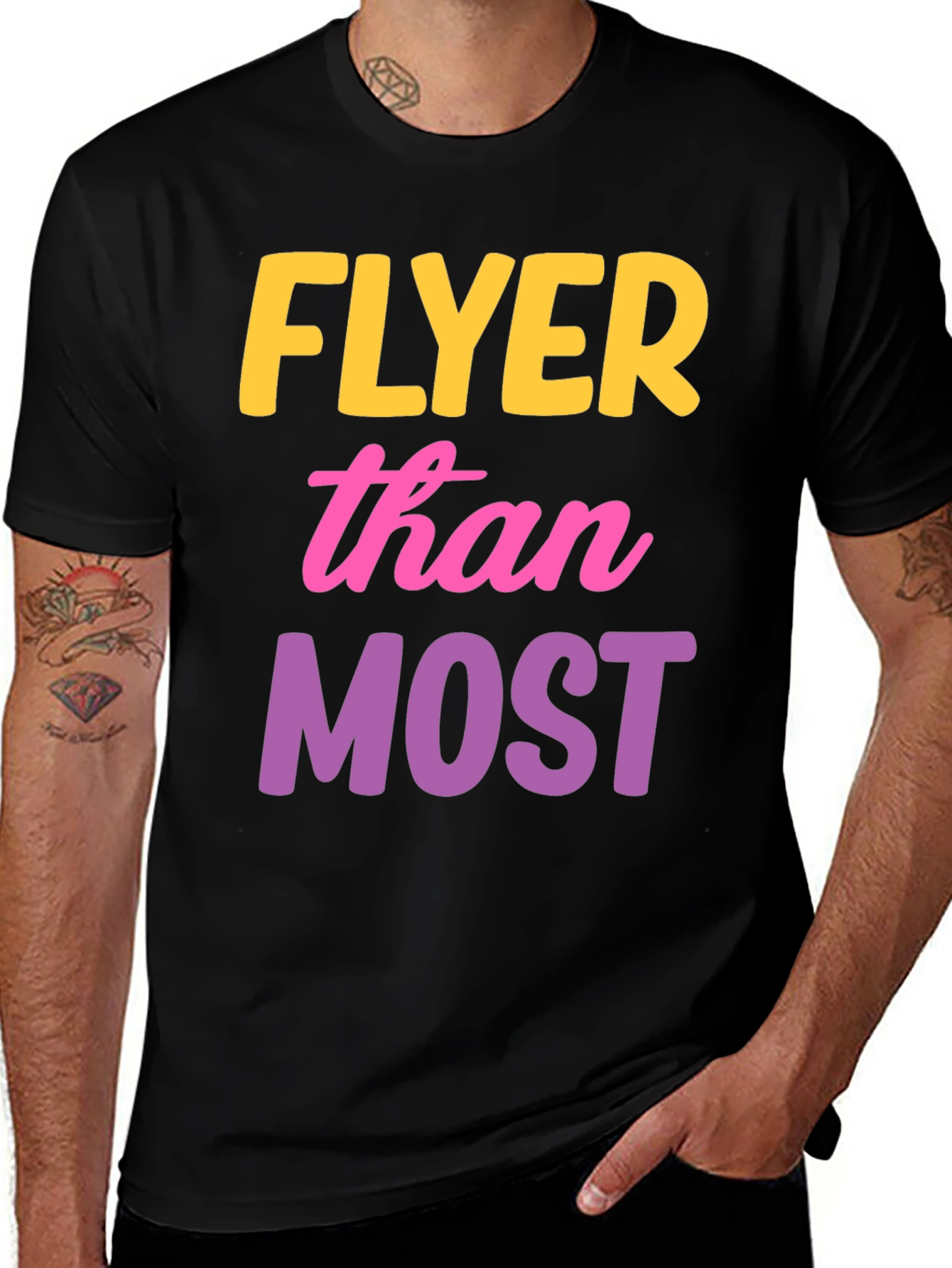 Variant 24 of Flyer Than Most Graphic Tee - Trendy Statement Shirt
