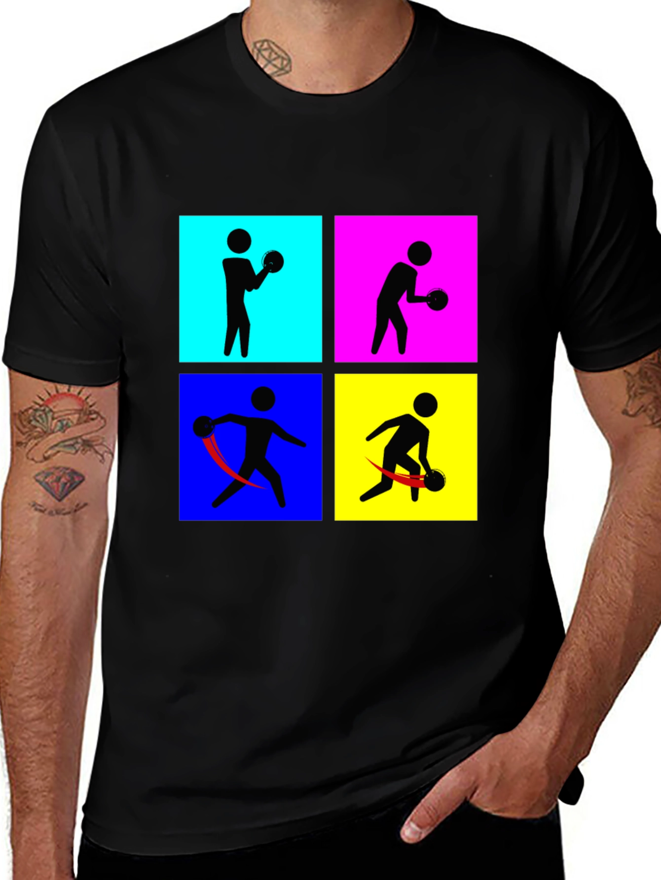 Variant 23 of Retro Bowling T-Shirt - Pop Art Style