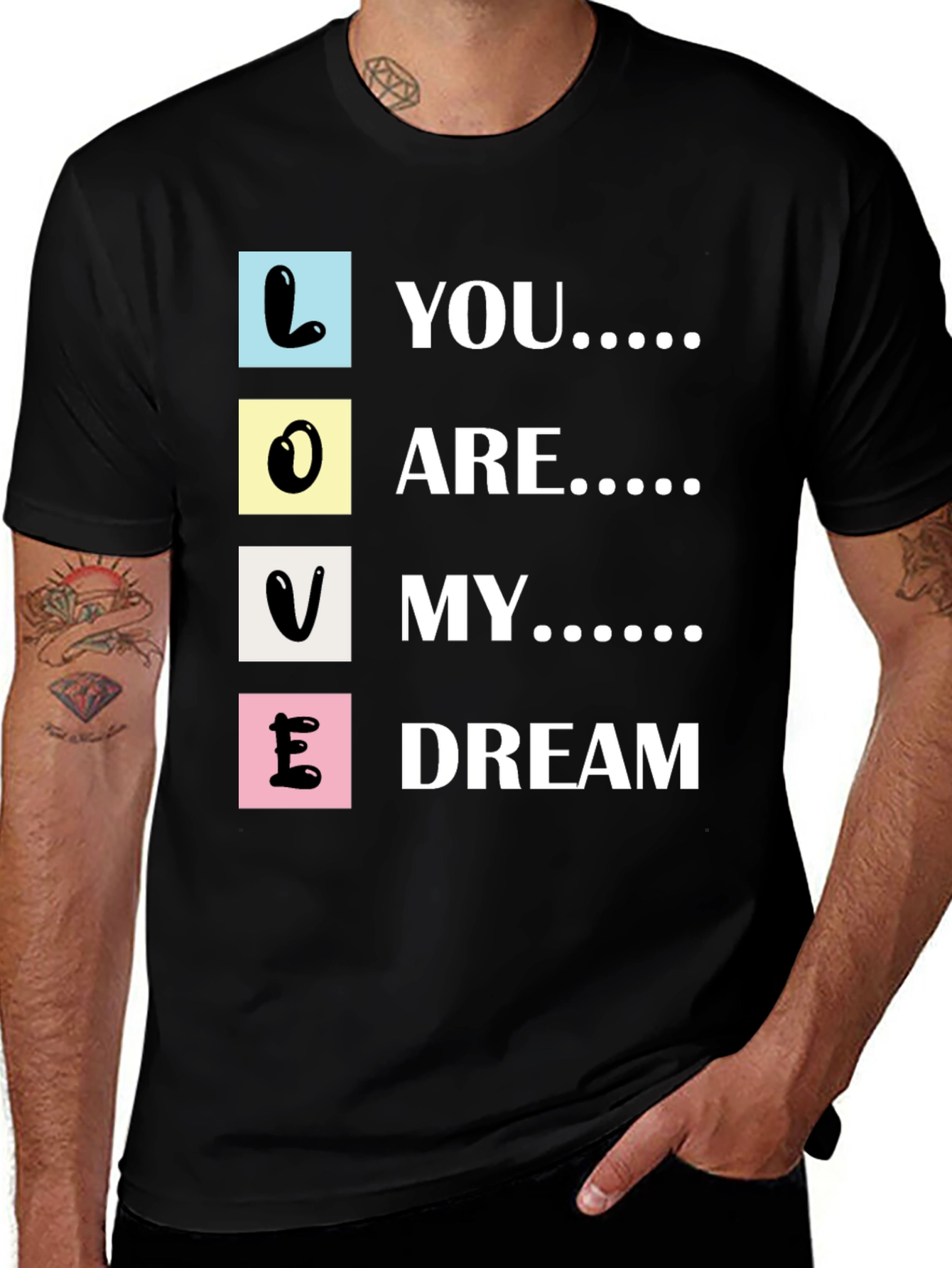 Variant 26 of Love You Are My Dream Graphic Tee - Soft Cotton Blend