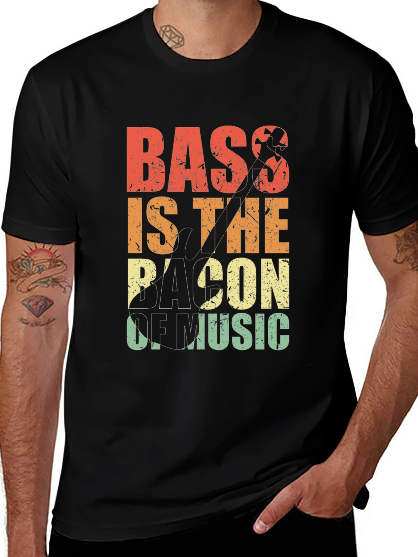 Variant 15 of Bass Is The Bacon Of Music T-Shirt