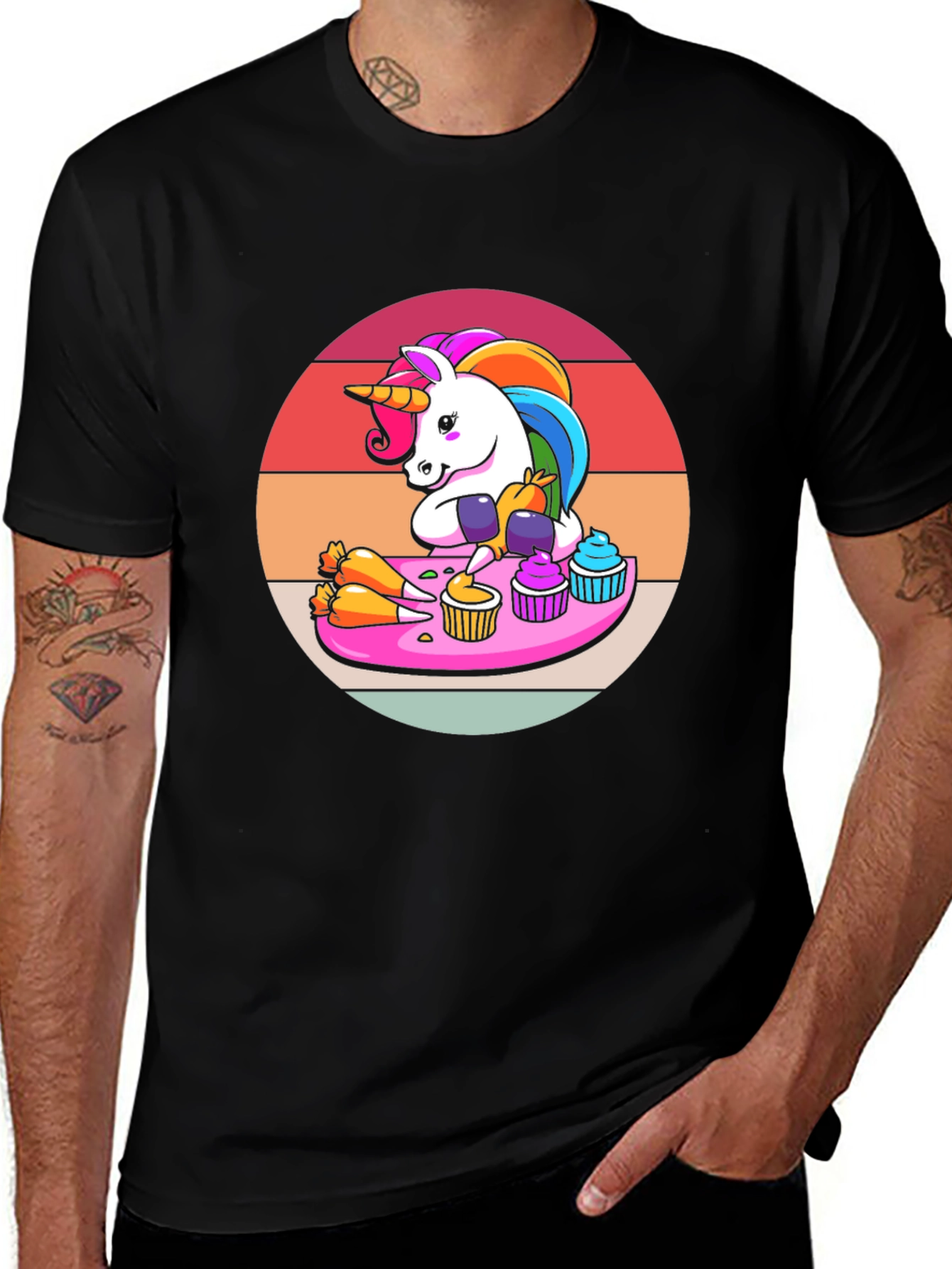 Variant 20 of Unicorn Baking Cupcakes T-Shirt