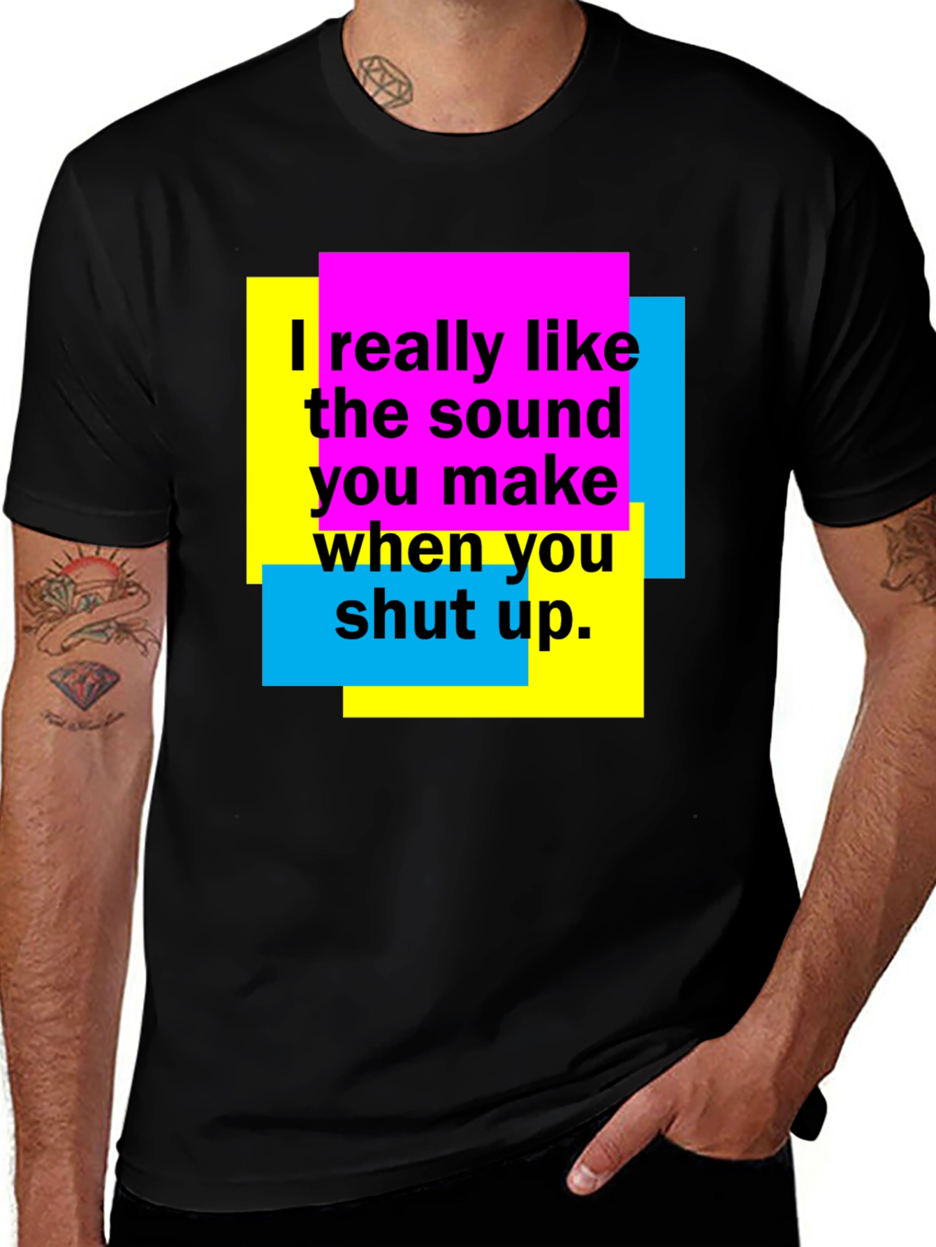 Variant 15 of Funny Shut Up Graphic T-Shirt