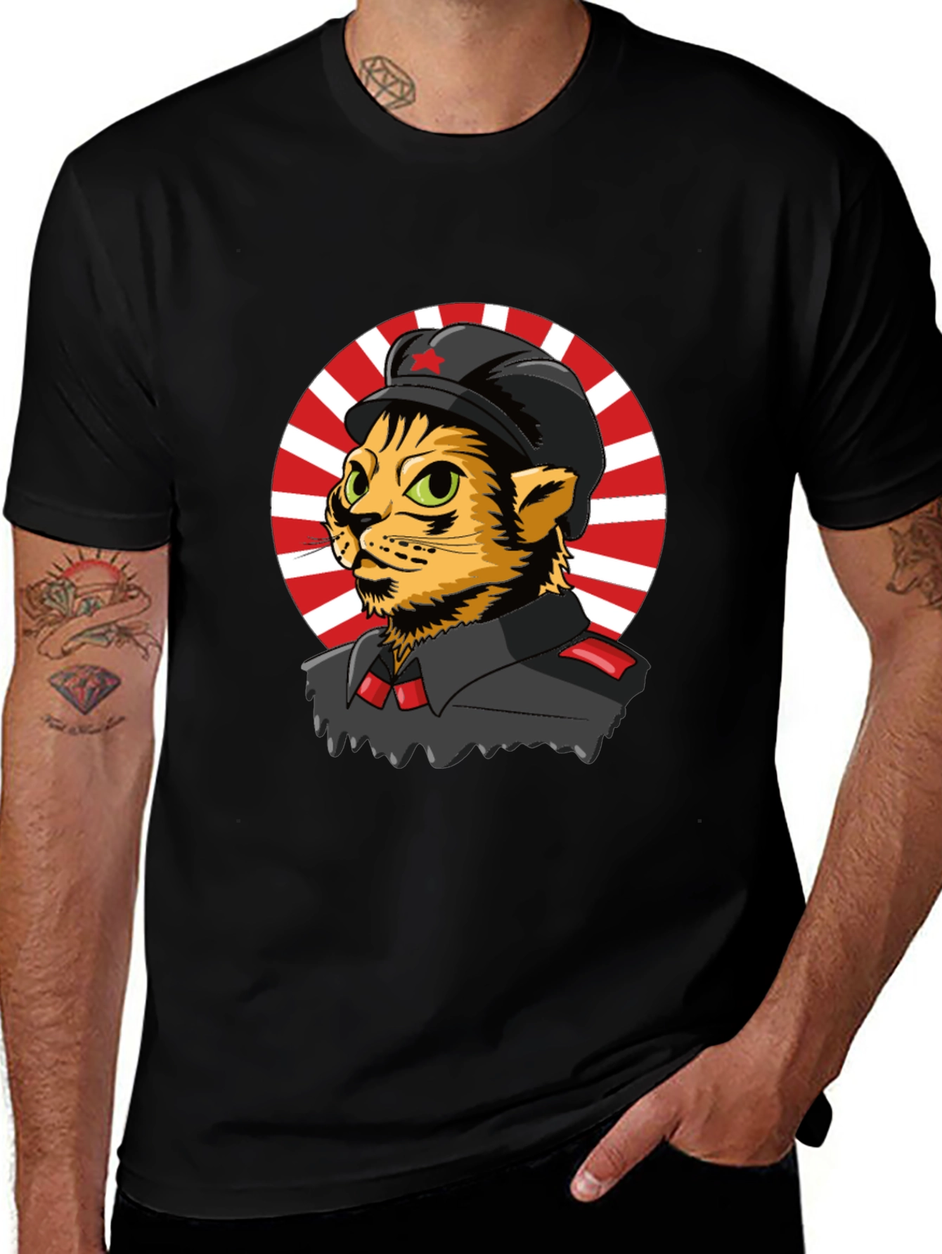 Variant 8 of Communist Cat T-Shirt - Unique Graphic Tee