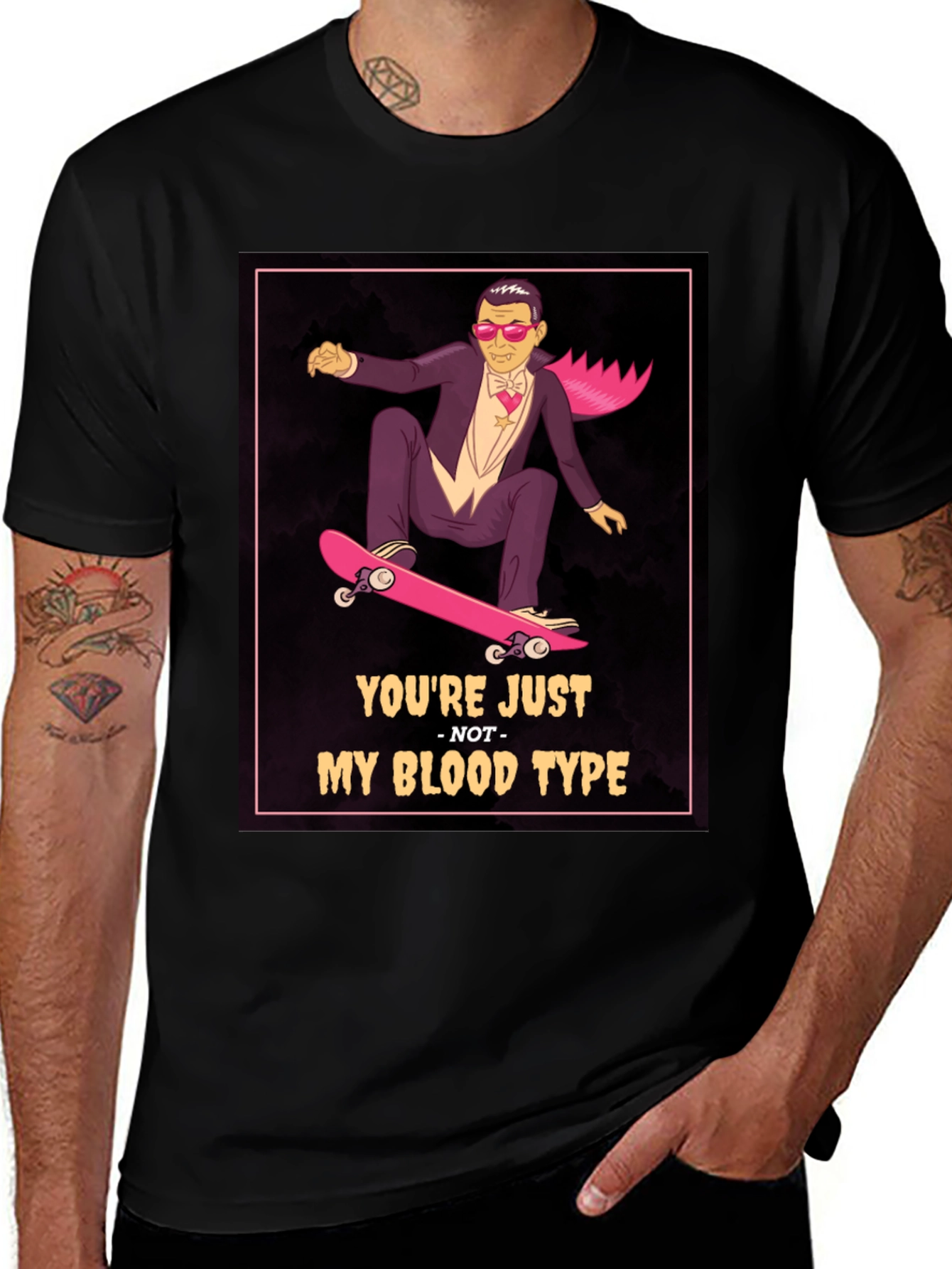 Variant 24 of Skateboarding Vampire Graphic T-Shirt