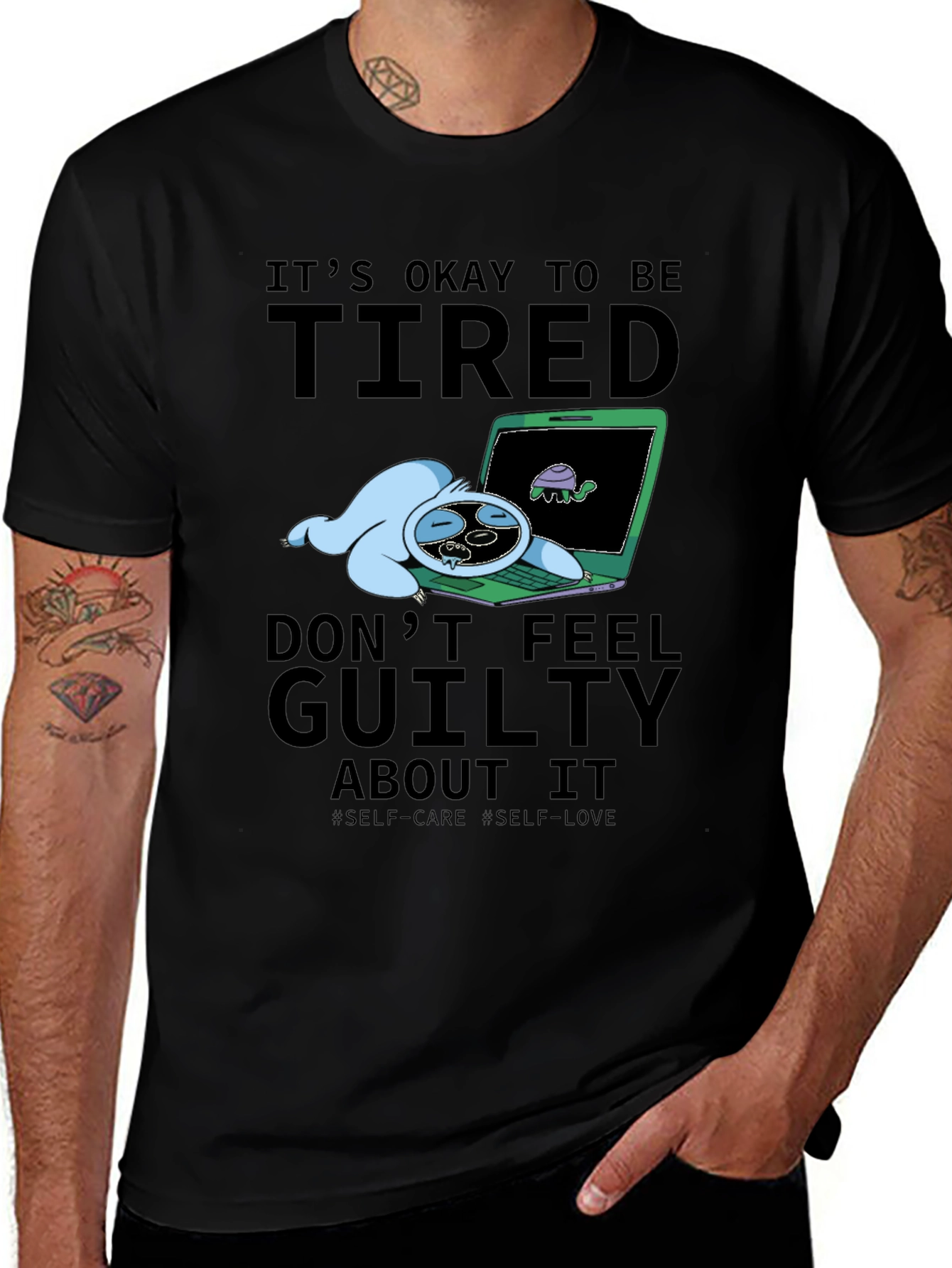 Variant 2 of It's Okay To Be Tired Graphic T-Shirt