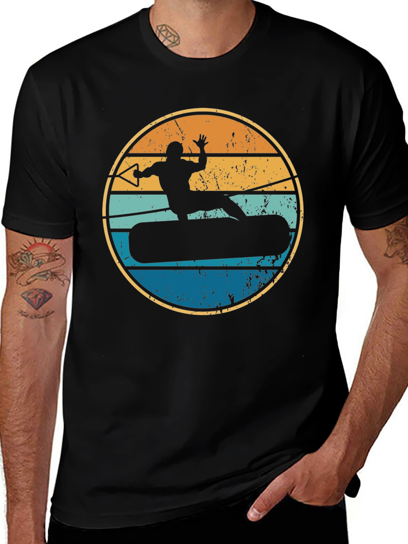 Variant 24 of Retro Wakeboarding T-Shirt