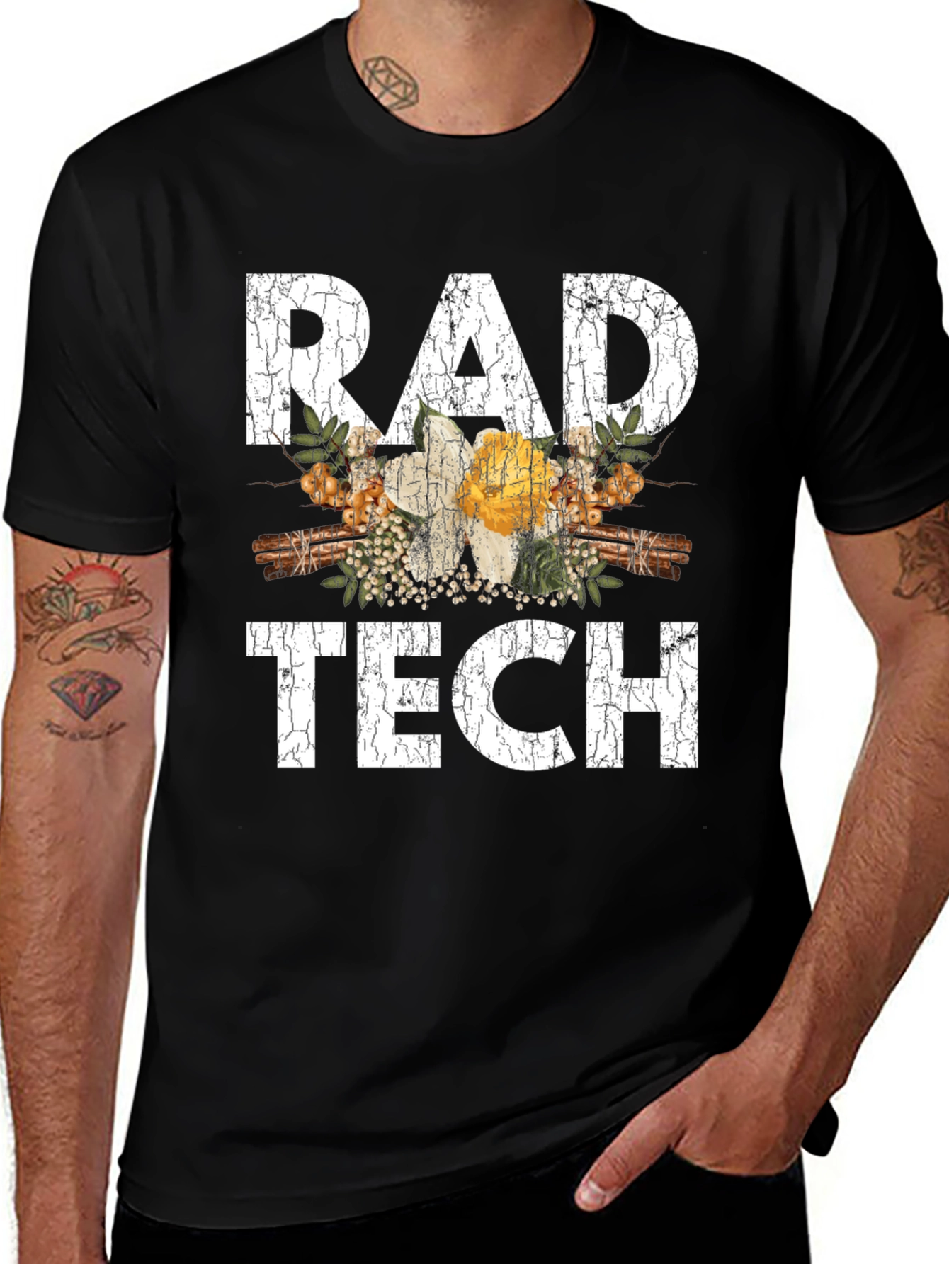 Rad Tech Floral Graphic T-Shirt
