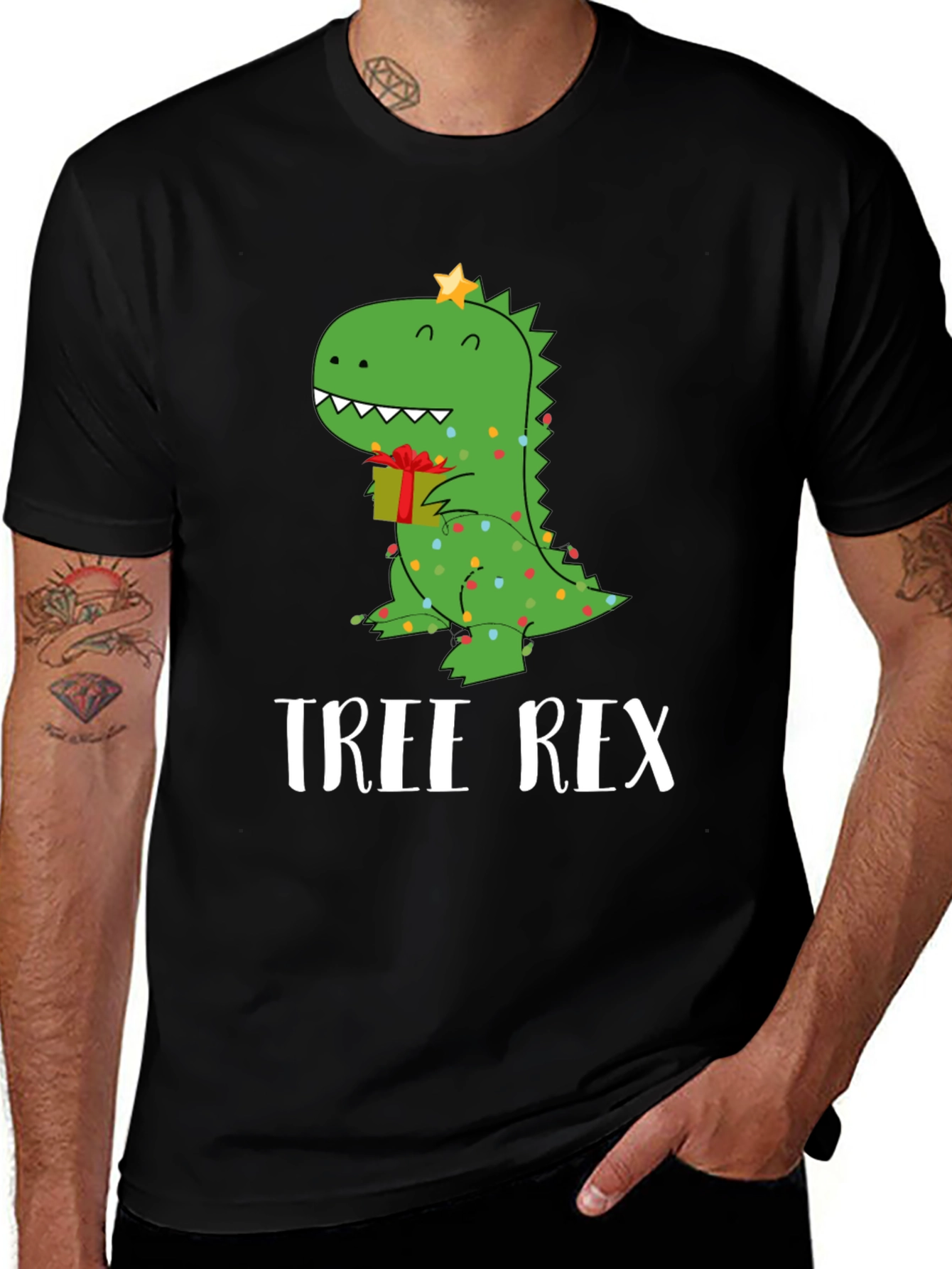 Variant 13 of Tree Rex T-Shirt - Holiday Dinosaur Graphic Tee