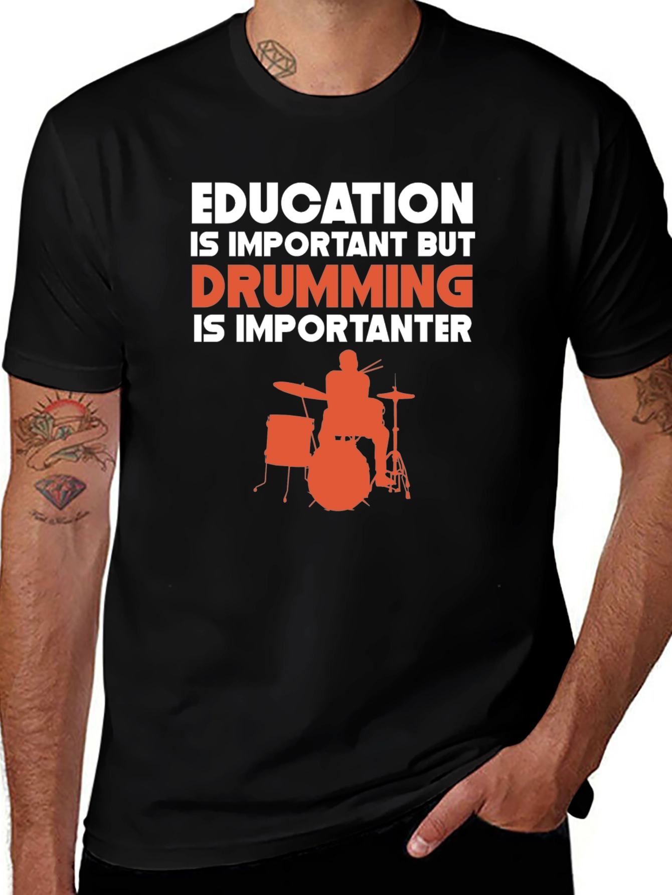 Variant 9 of Education vs Drumming Tee
