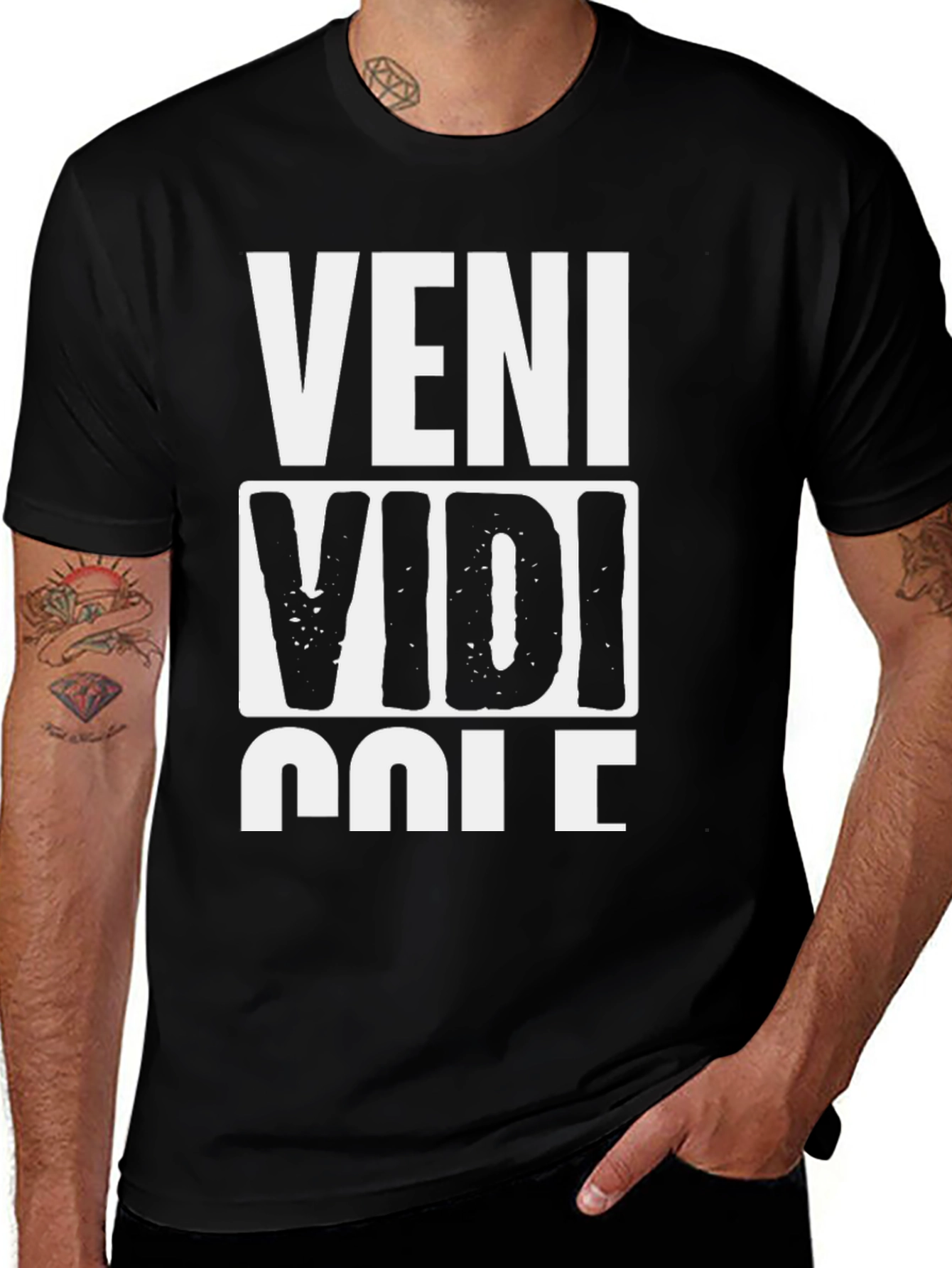 Veni Vidi Vici T-Shirt - Classic Latin Quote Tee