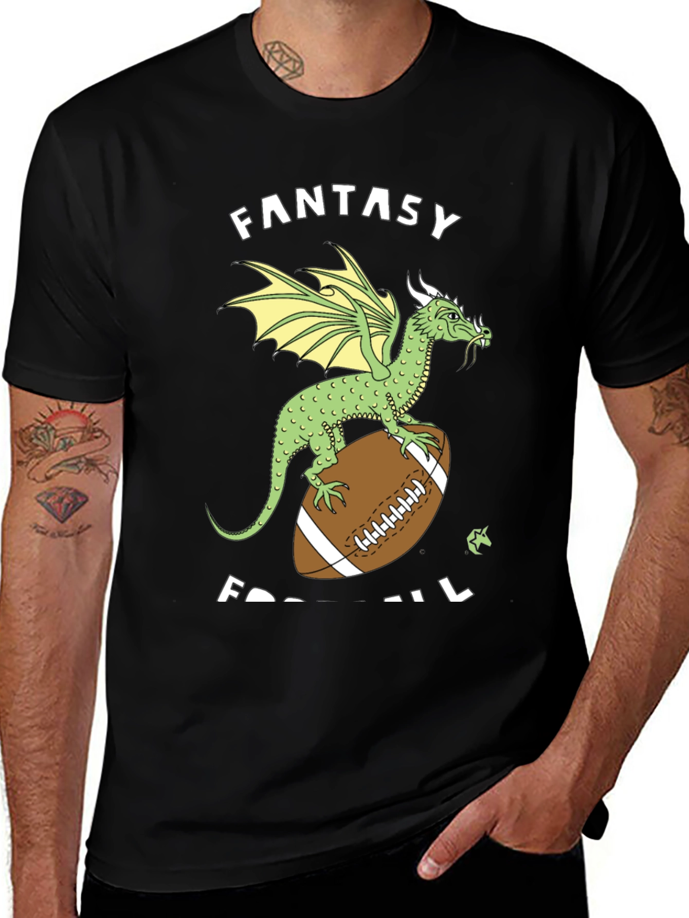 Variant 25 of Fantasy Football Dragon T-Shirt