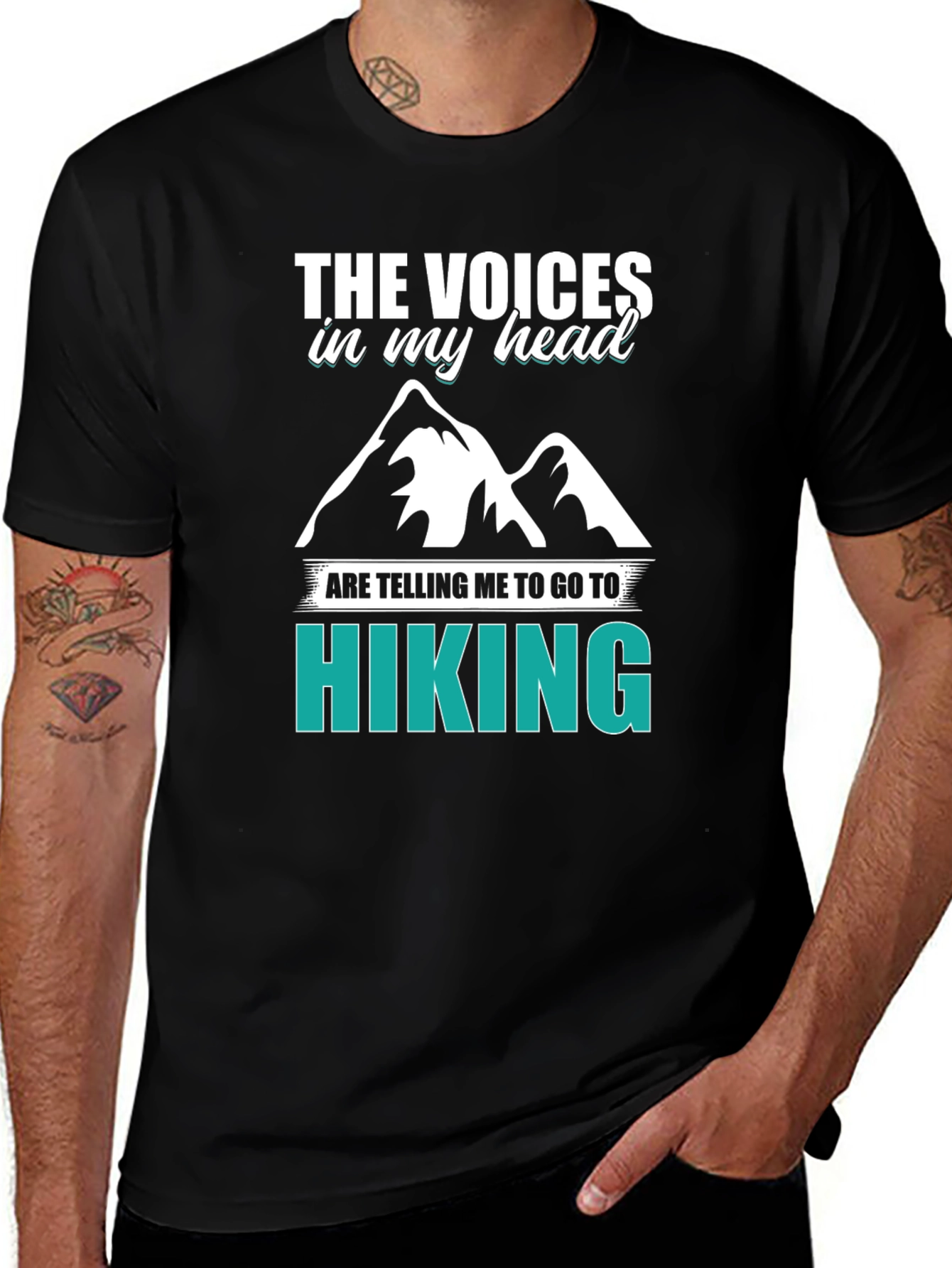 Variant 10 of Hiking T-Shirt - The Voices in My Head