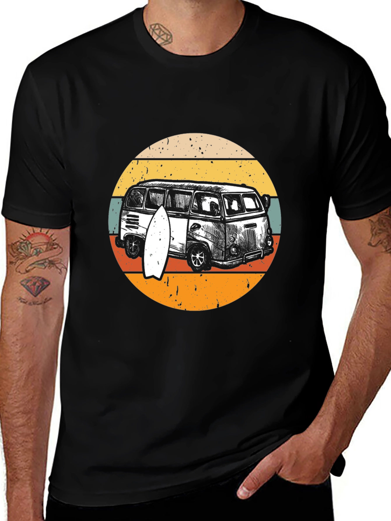 Variant 21 of Retro Surf Van Graphic T-Shirt