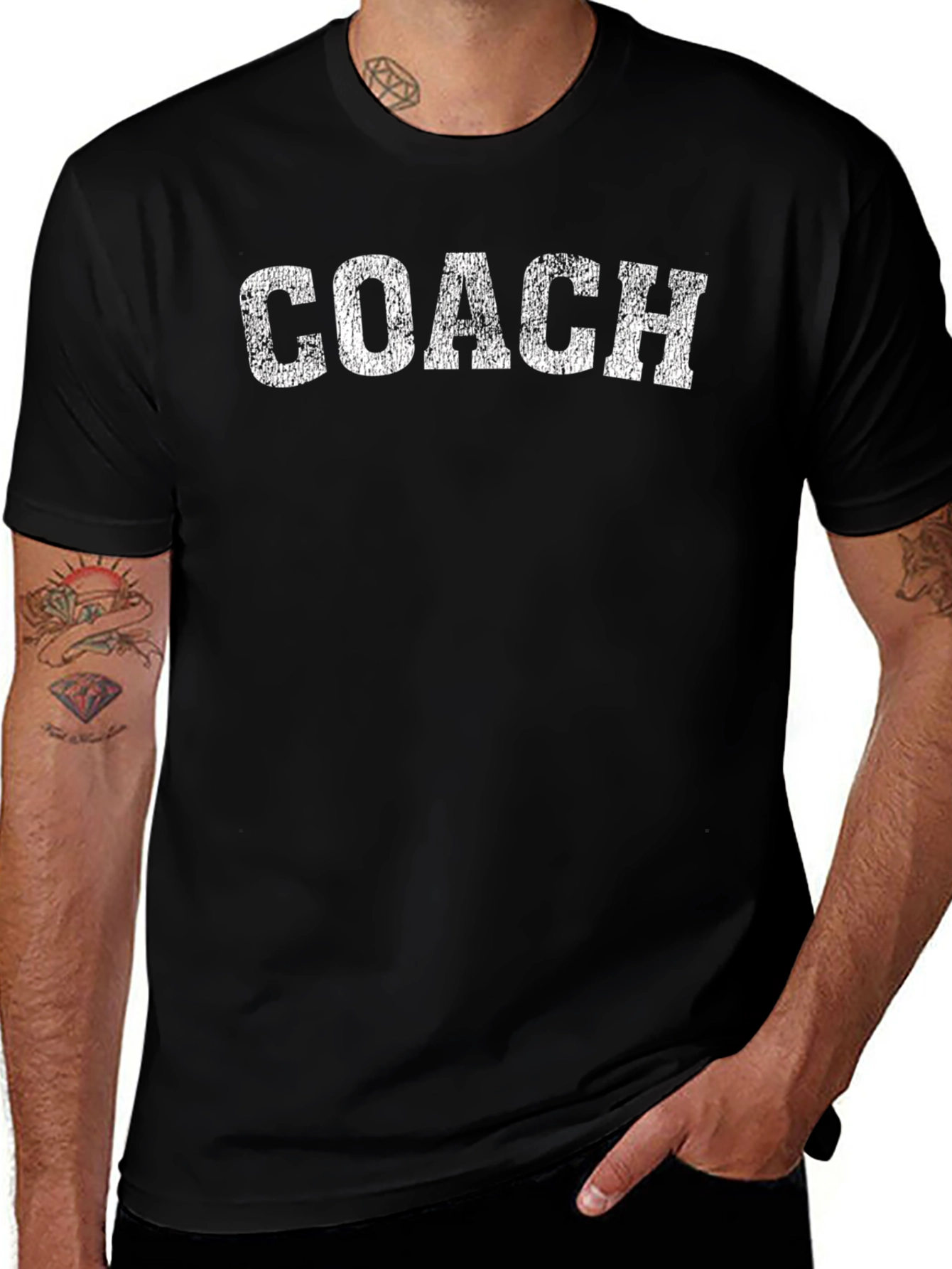 Variant 2 of Vintage Style "COACH" Graphic Black T-Shirt